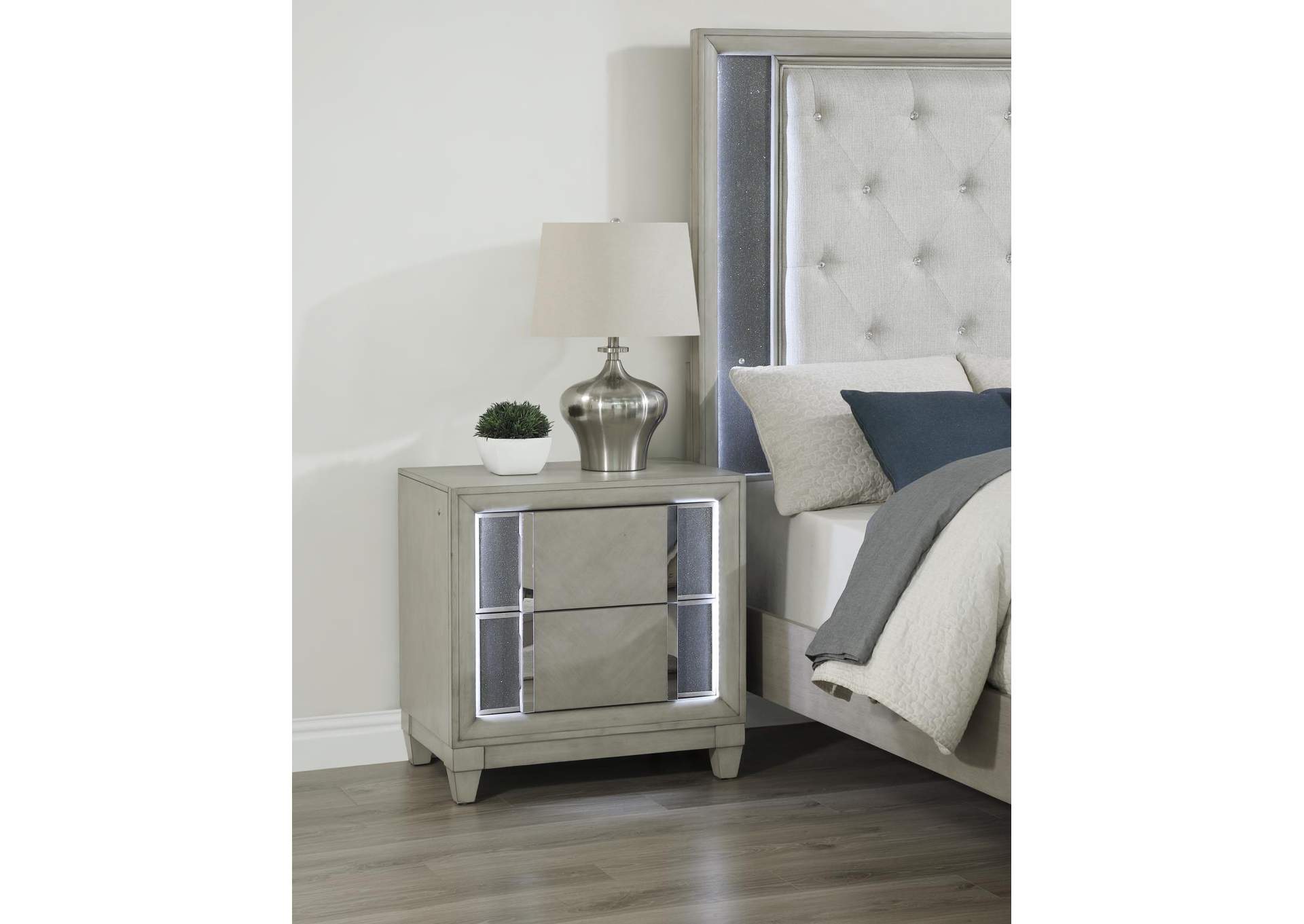 Gray Nightstand image 1