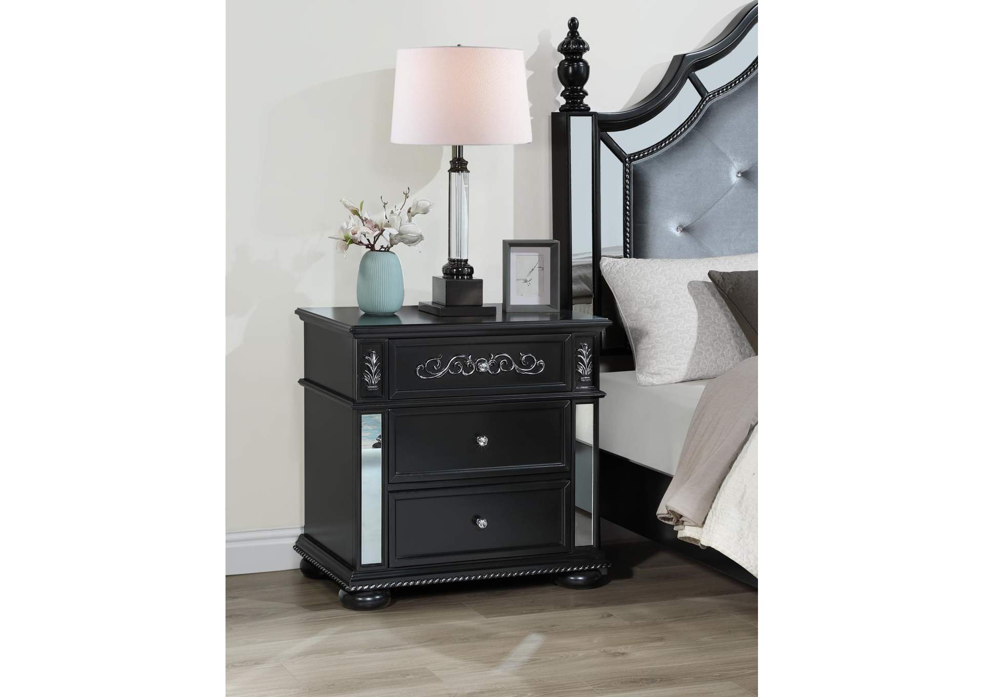 Black Nightstand image 1