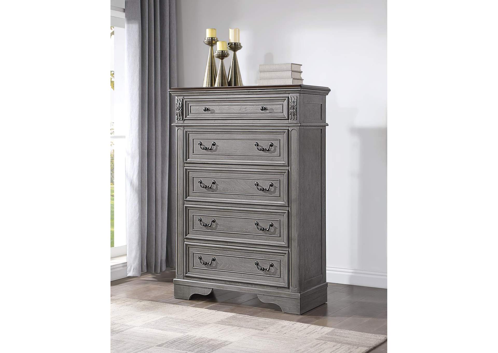 Gray Rustic Chest image 1