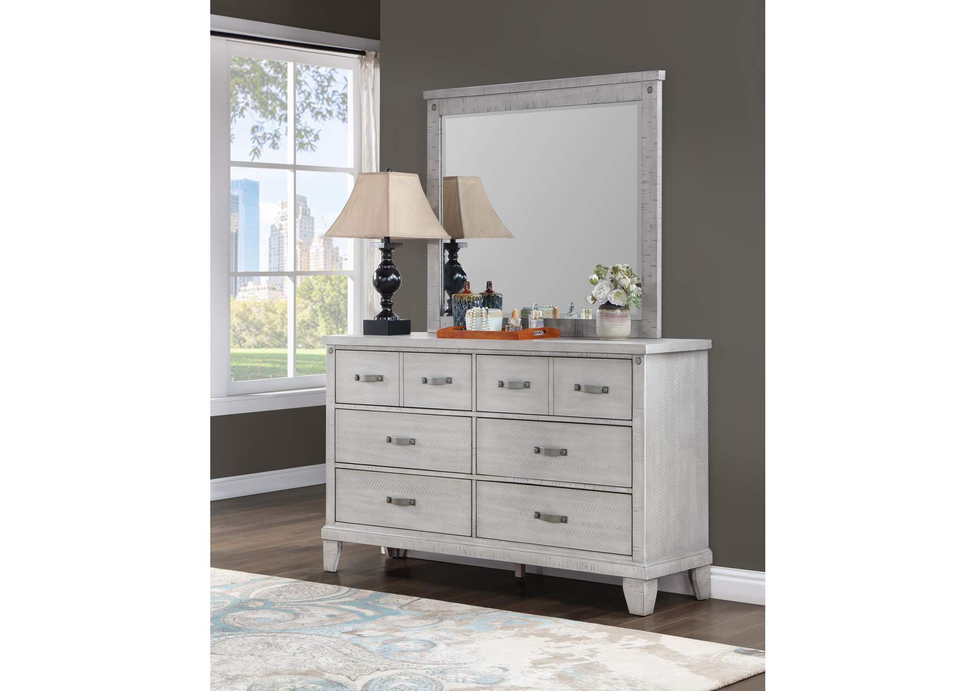 Rustic Gray Mirror image 1
