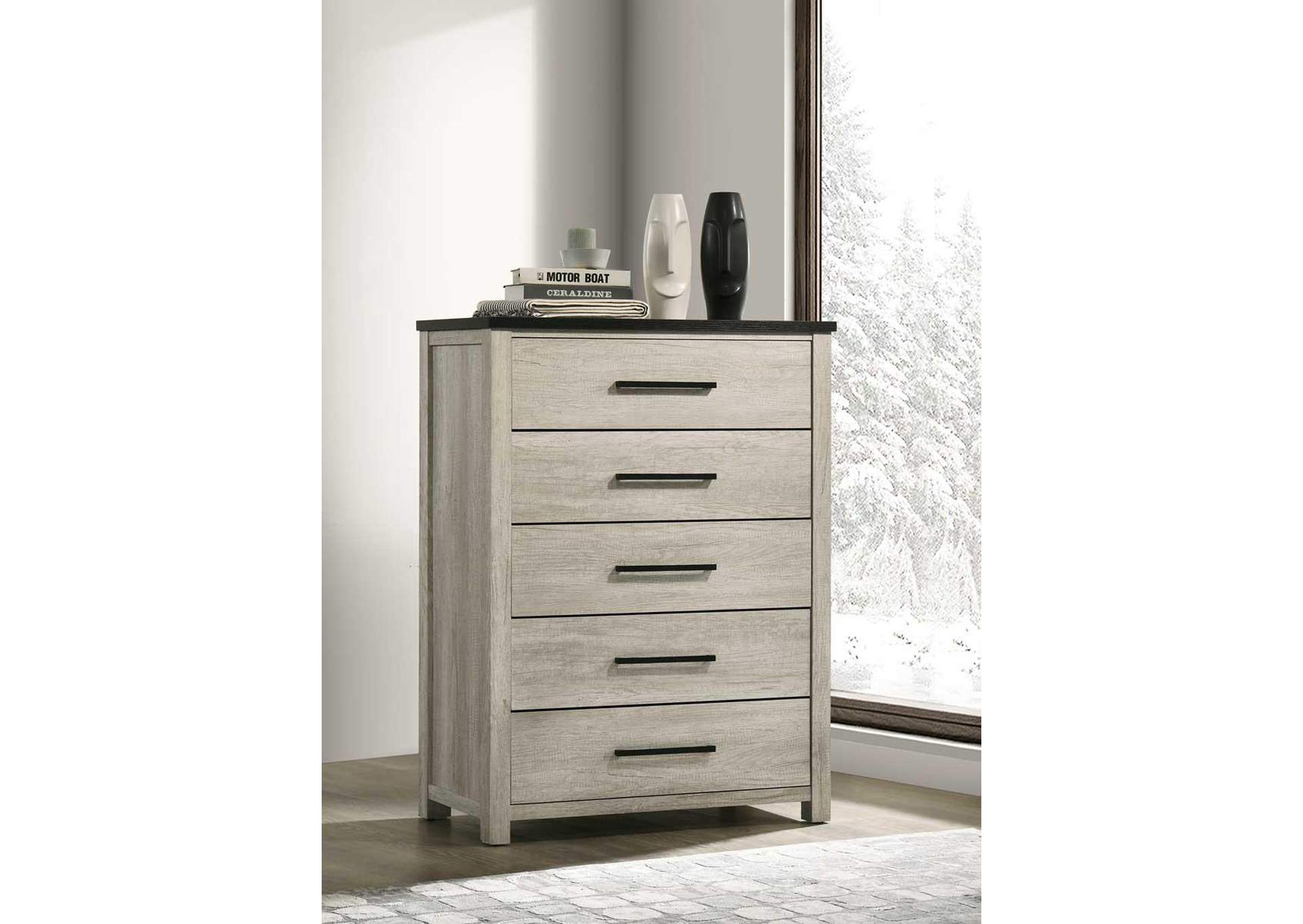 Antique White Chest image 1