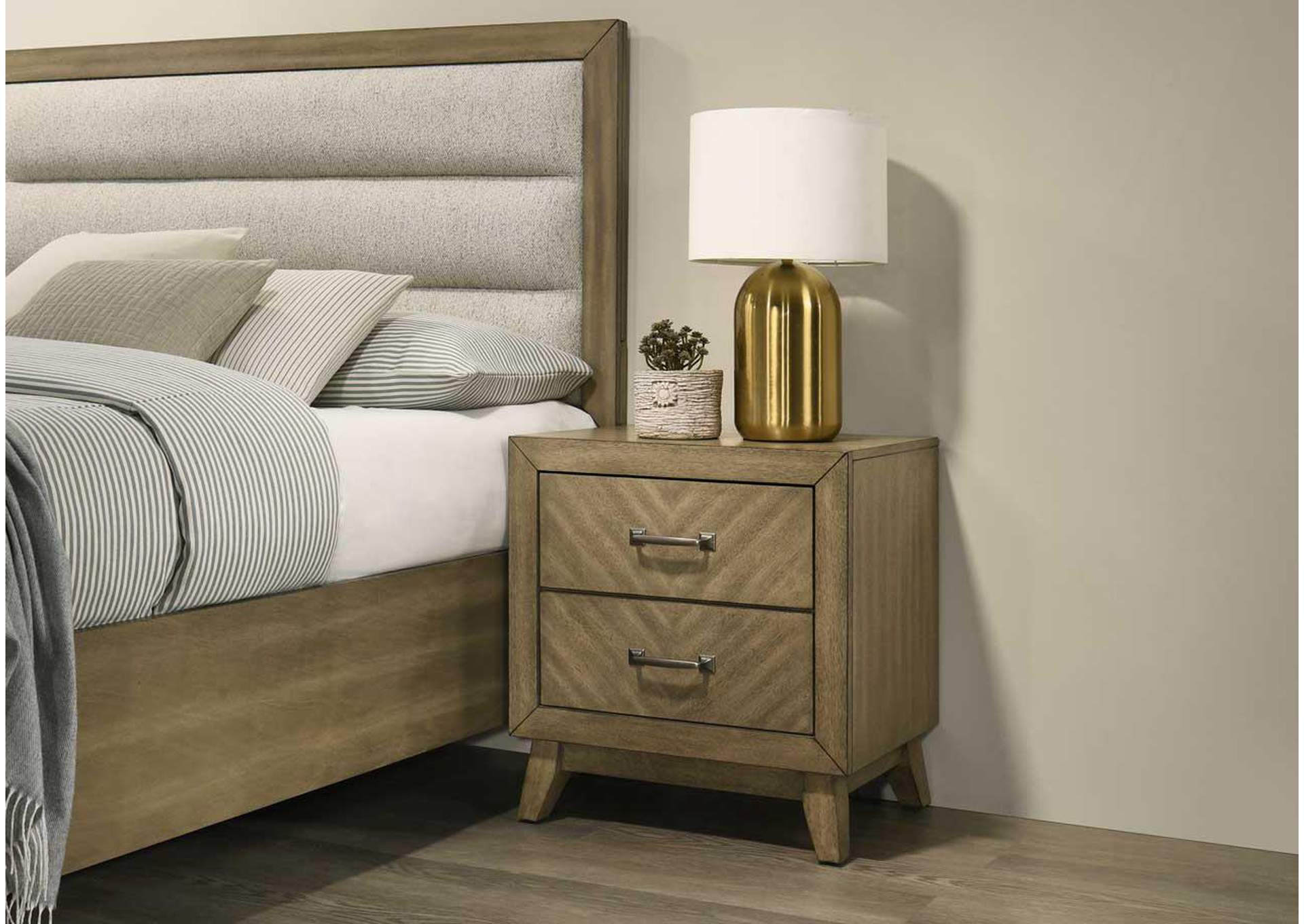 Antique Gray Nightstand image 1