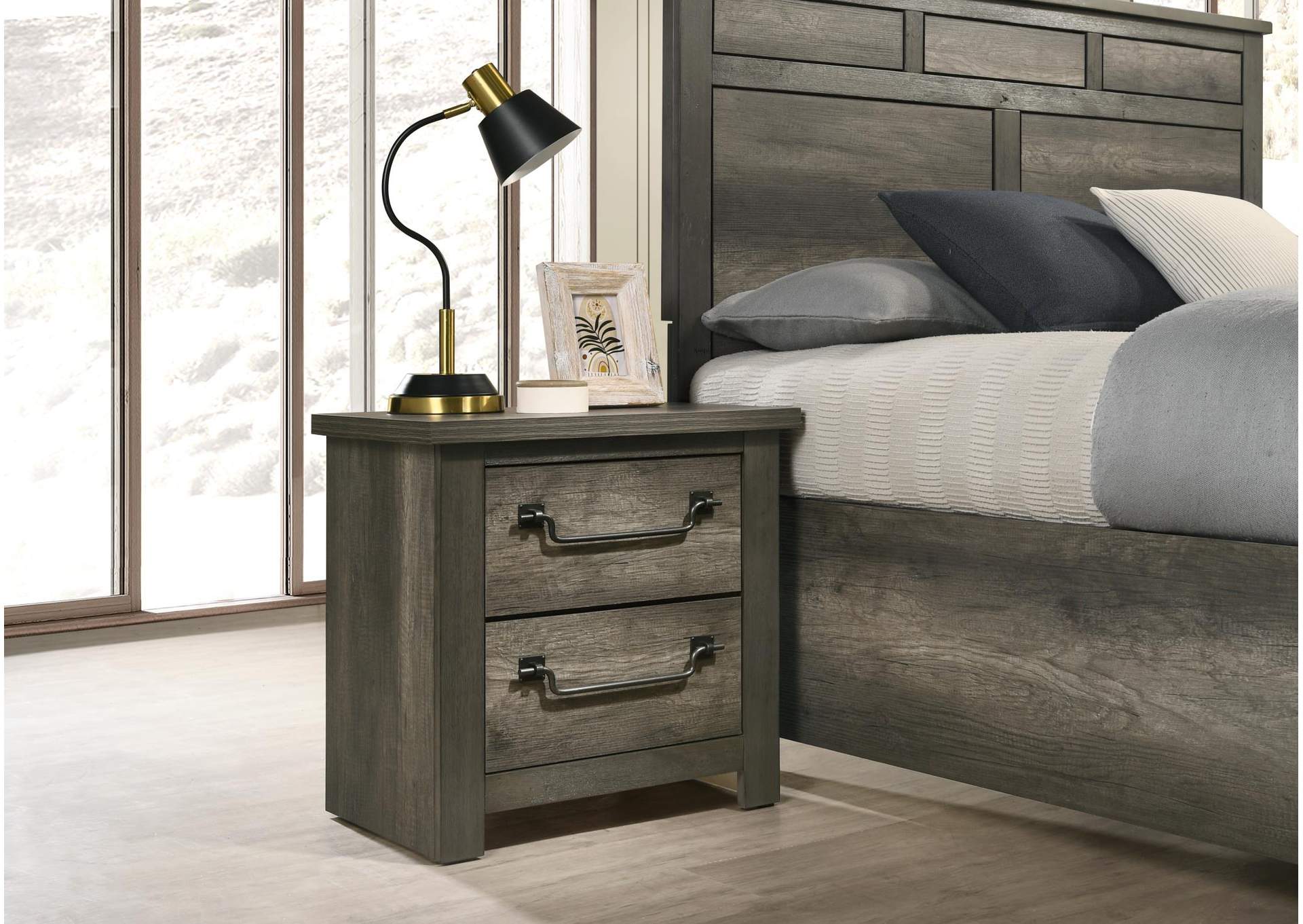 Ash Gray Nightstand image 1