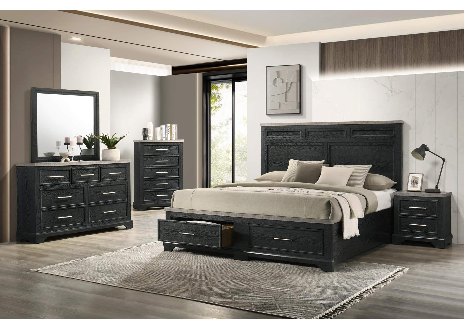 Black Nightstand image 1