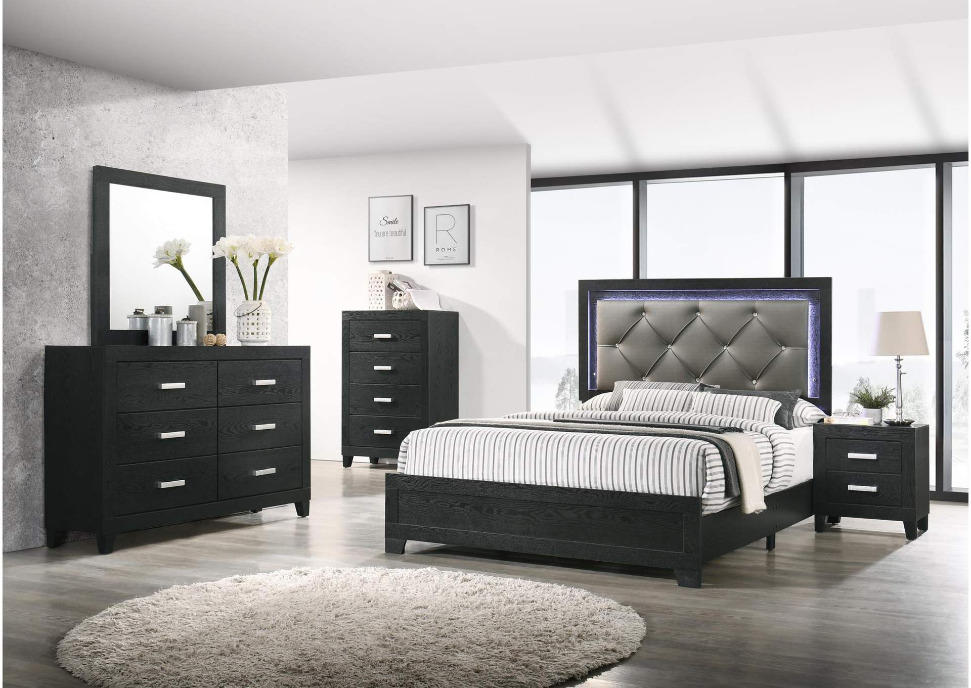 Black Nightstand image 1