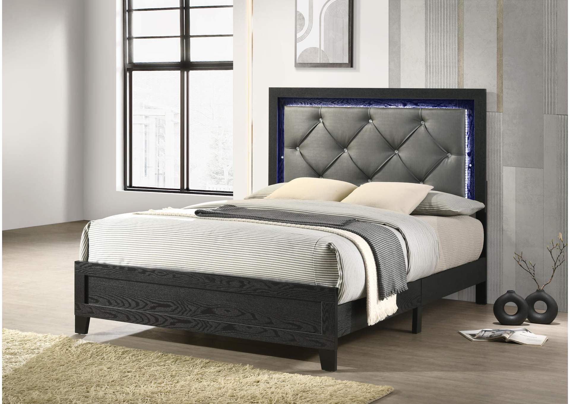 Black Led Full Bed image 1