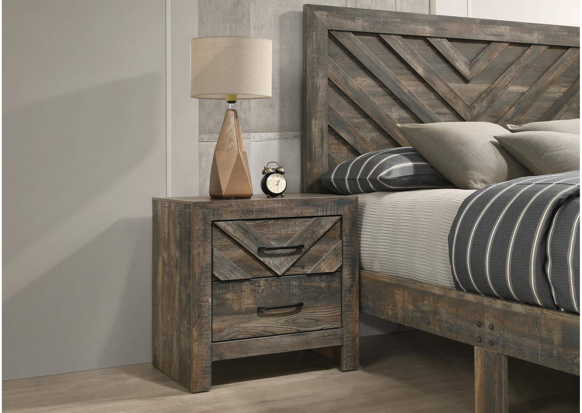 Antique Brown Nightstand image 1