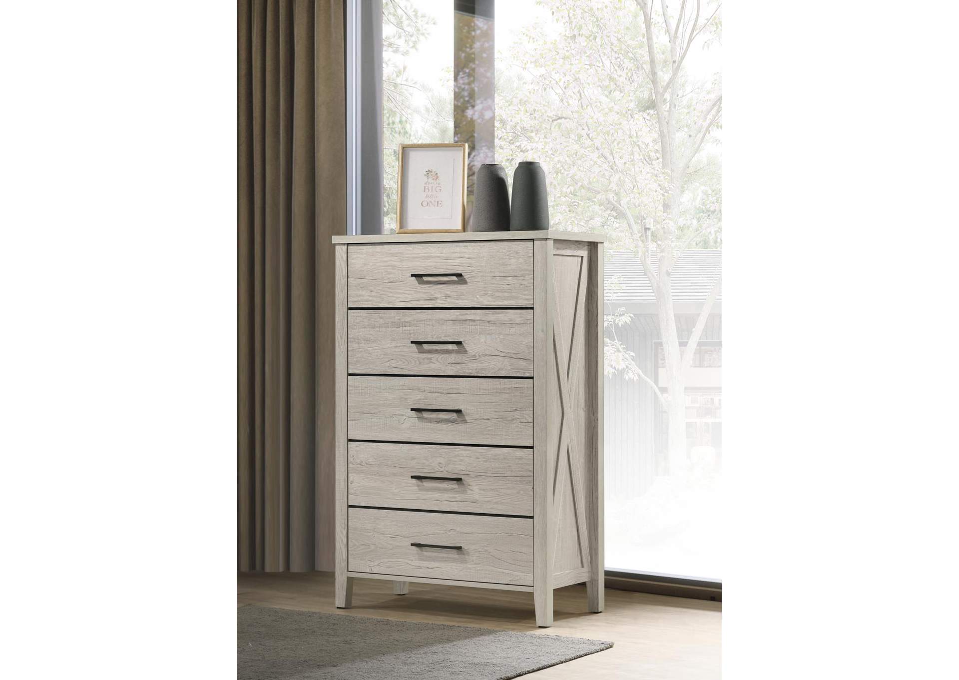 White Wash Chest image 1