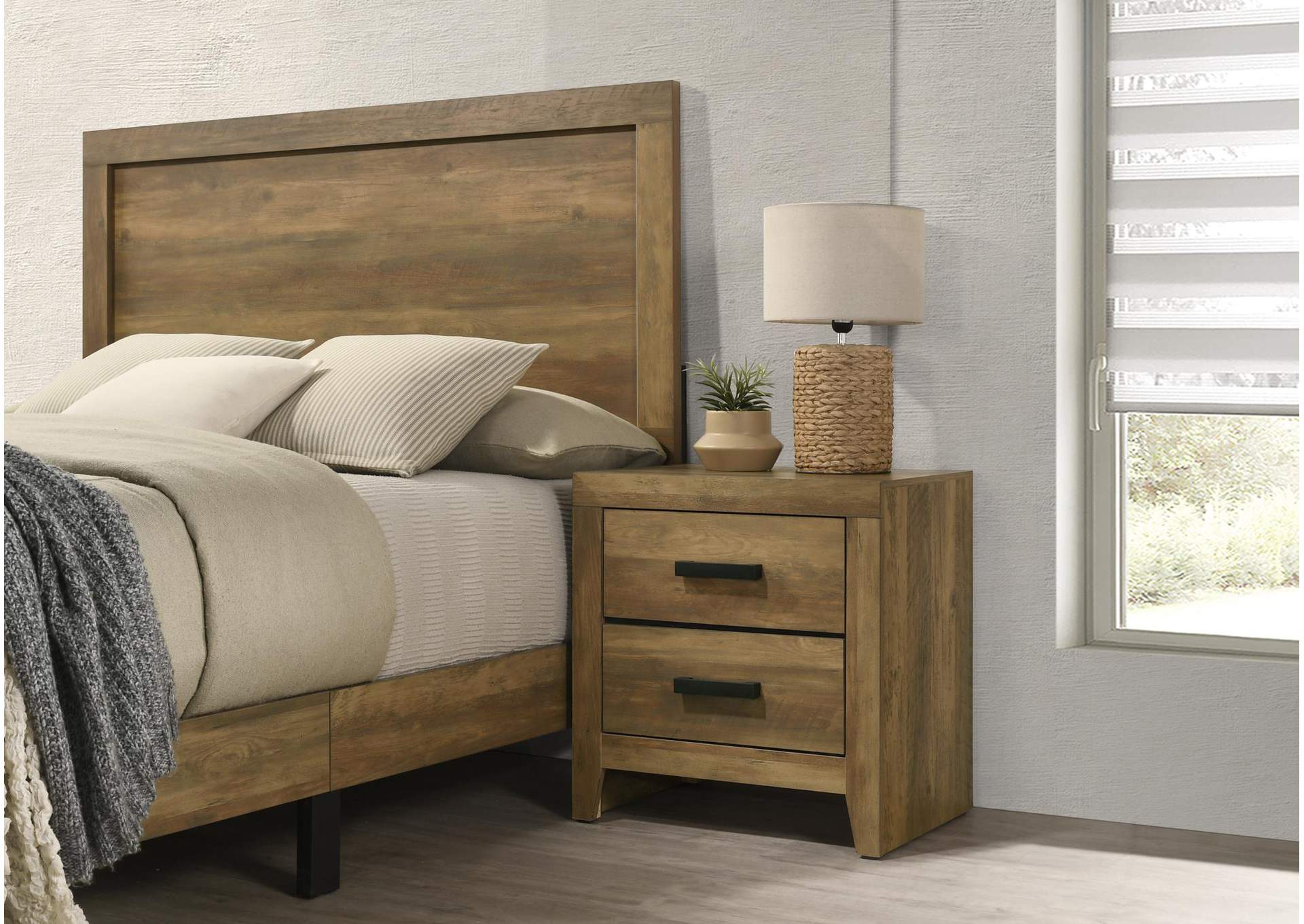 Knotty Oak Nightstand image 1