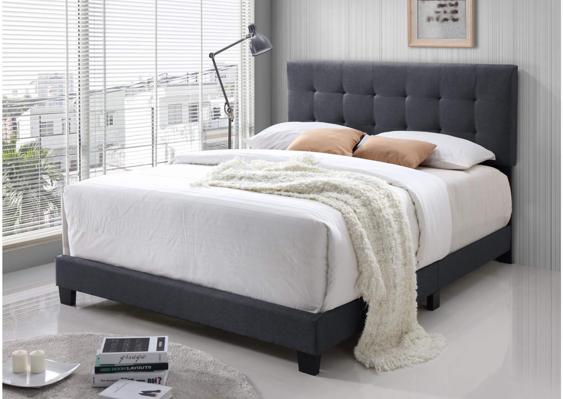 Charcoal King Bed image 1
