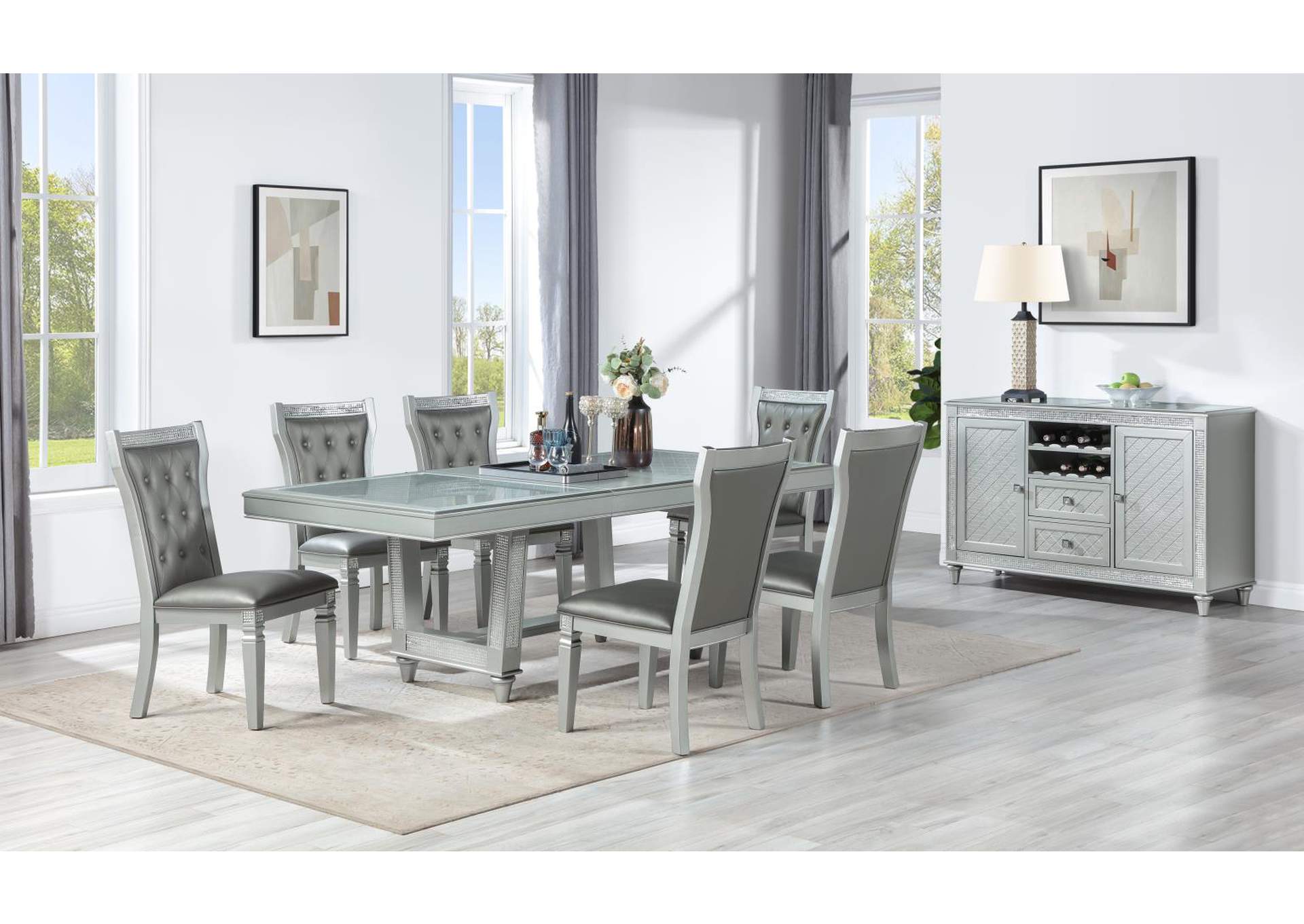 Dining Table & 4 Side Chairs image 1