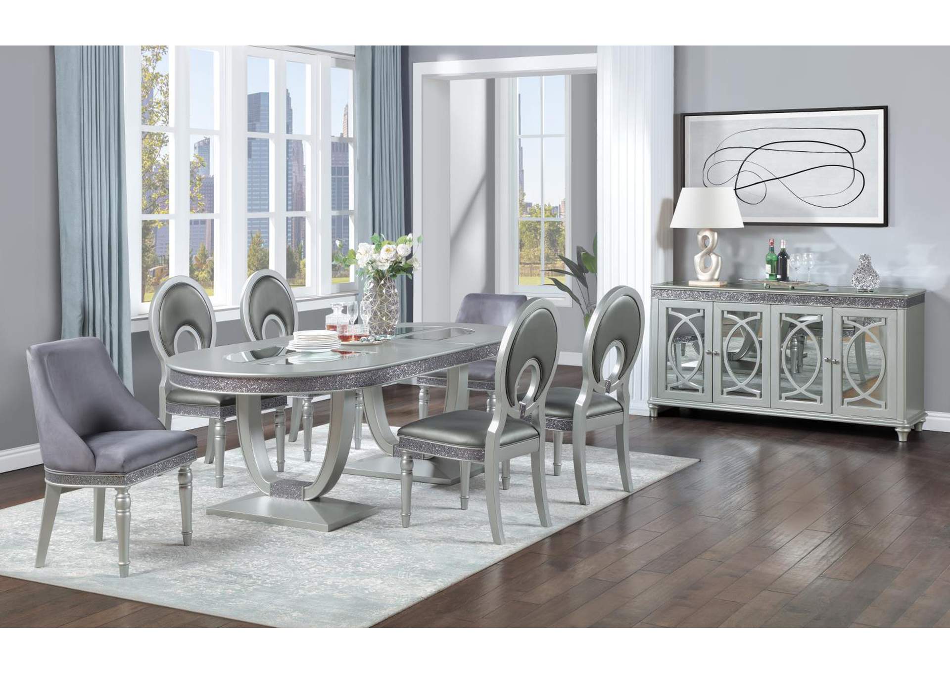 Dining Table & 4 Side Chairs image 1