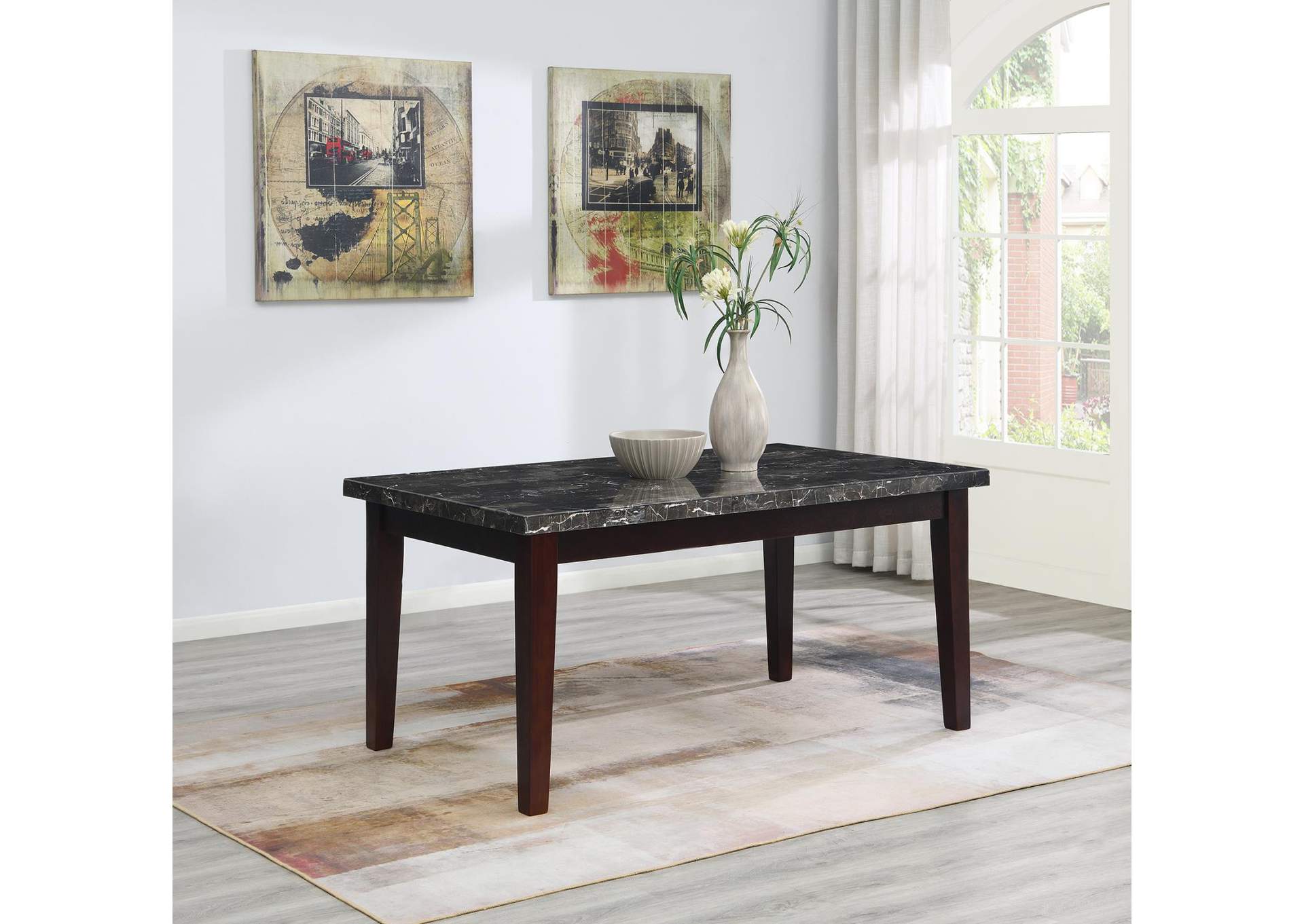 Dining Table & 4 Chairs & Bench image 1