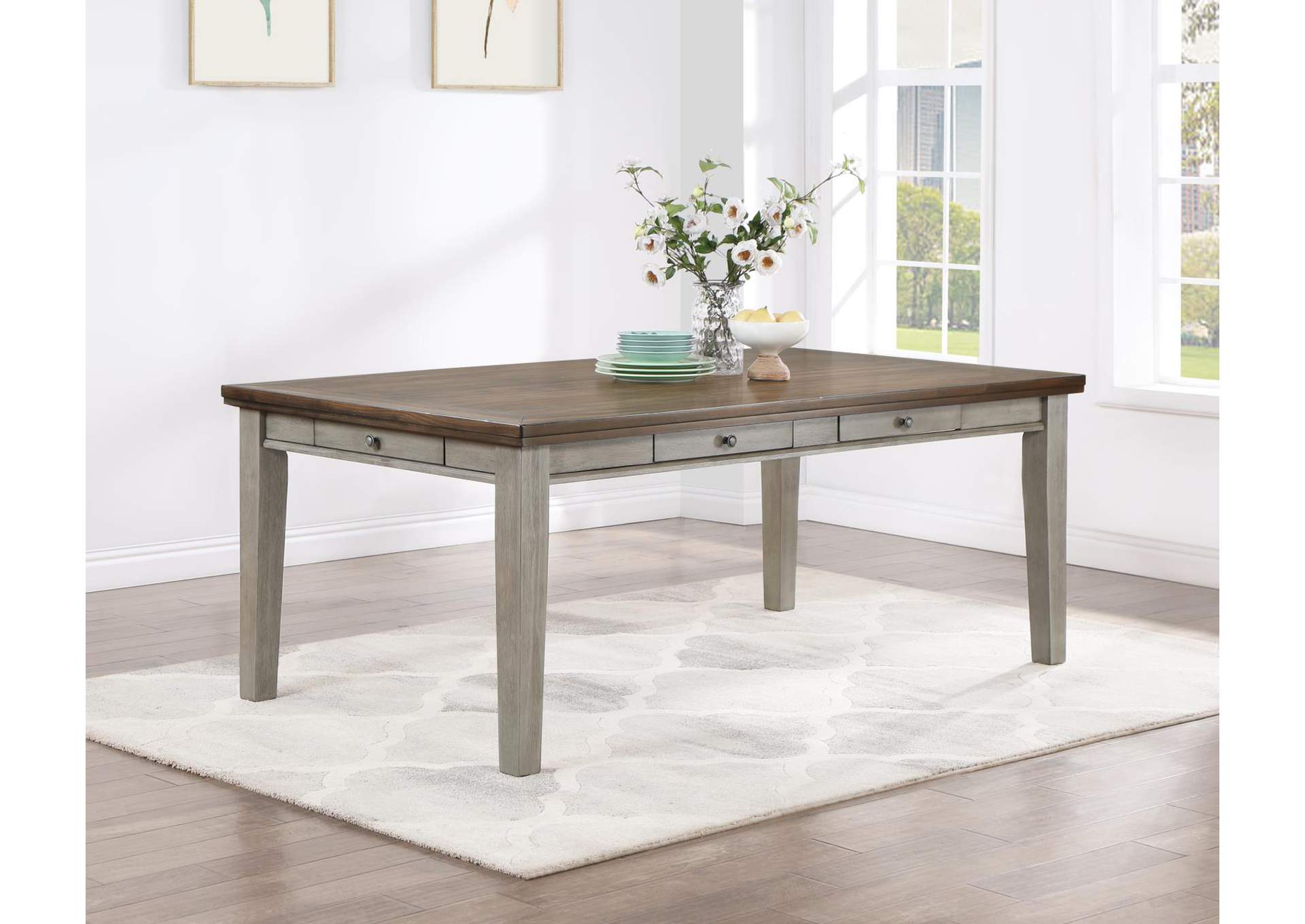 Dining Table & 4 Side Chairs image 1