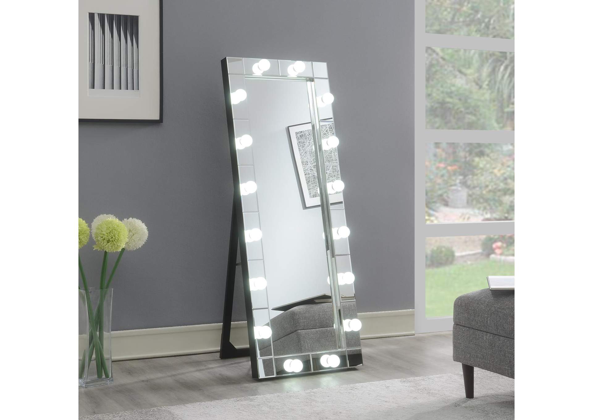 Glamour Led Floor Mirror image 1