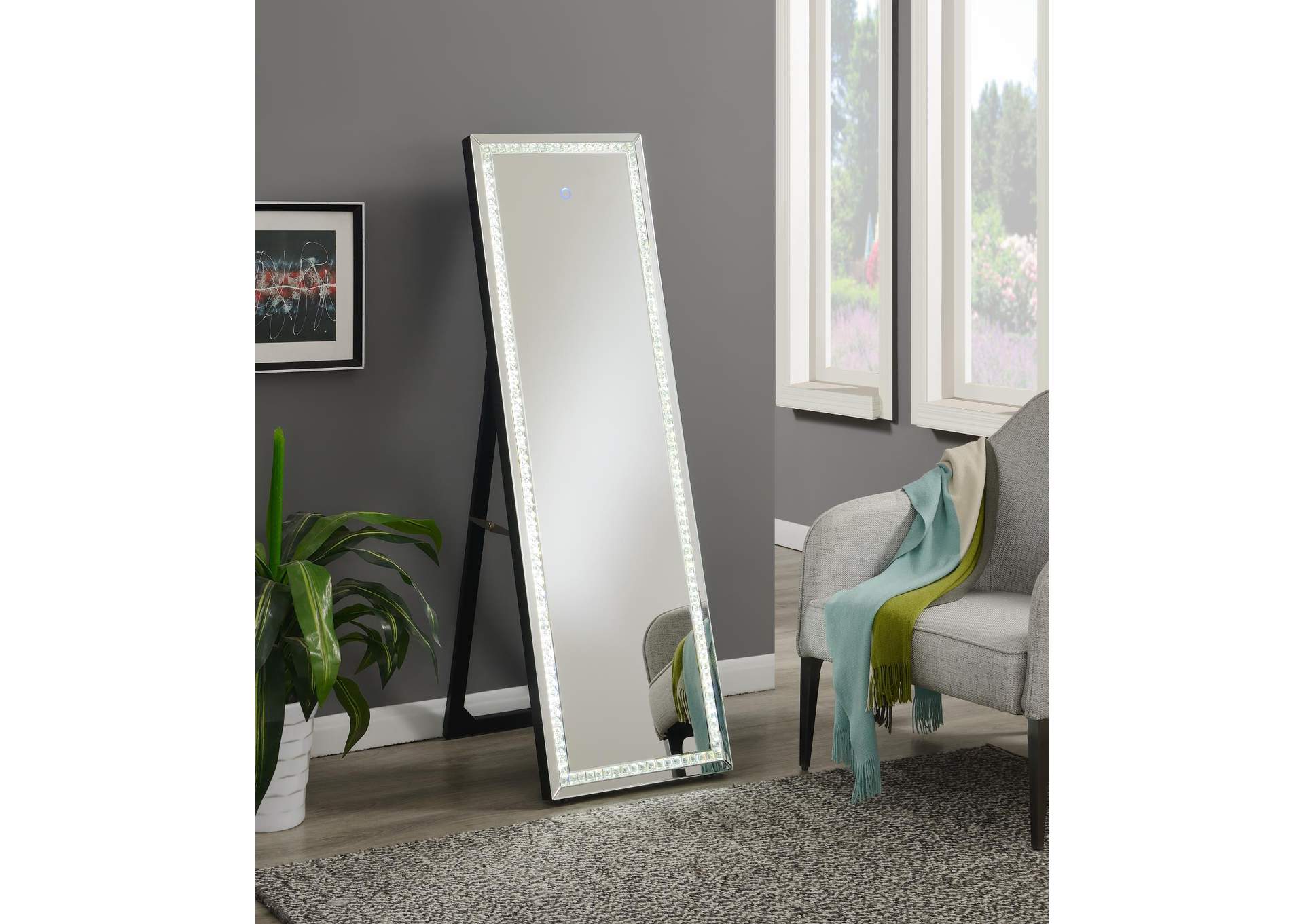 Glamour Led Floor Mirror image 1