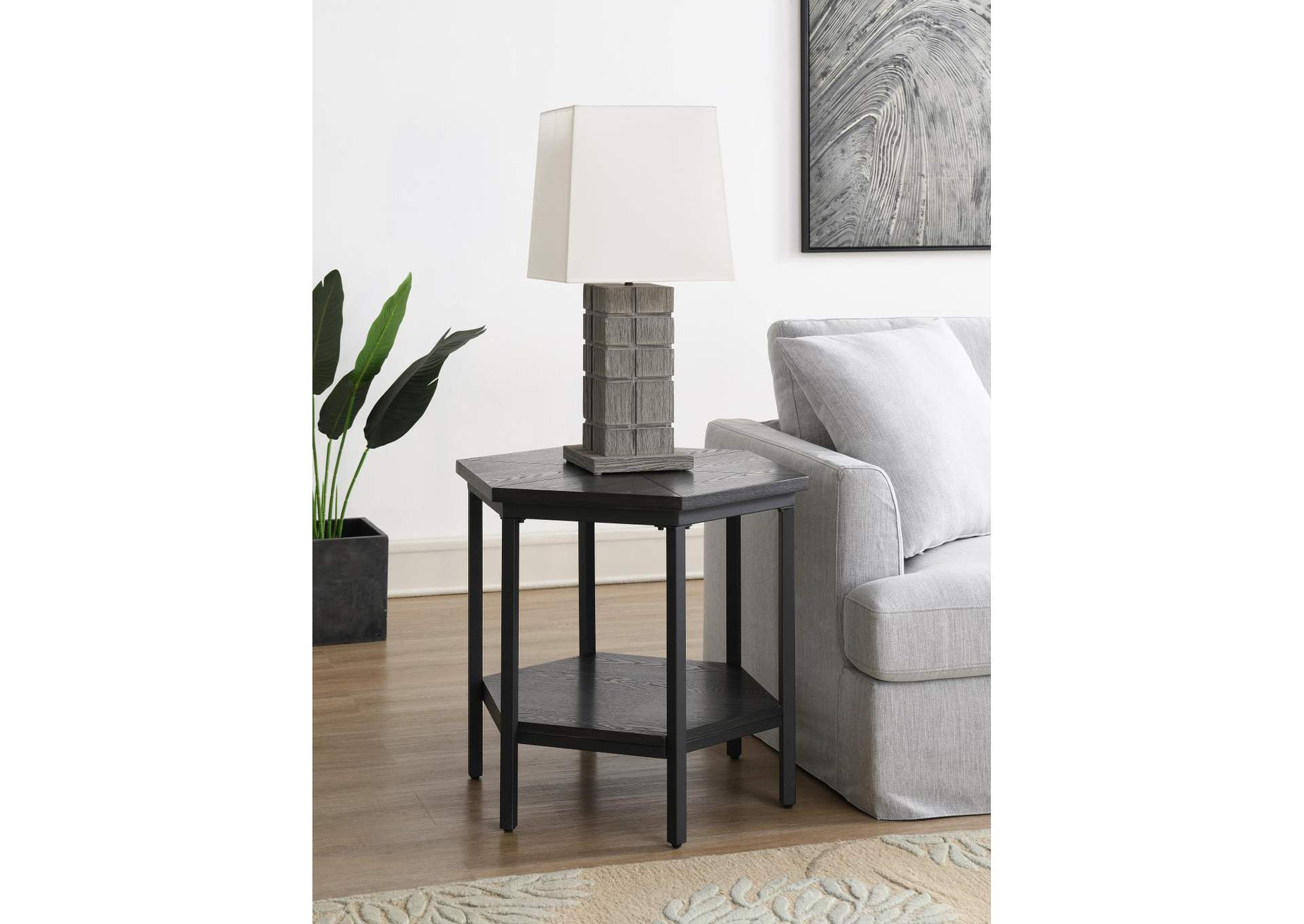 Gray End Table image 1
