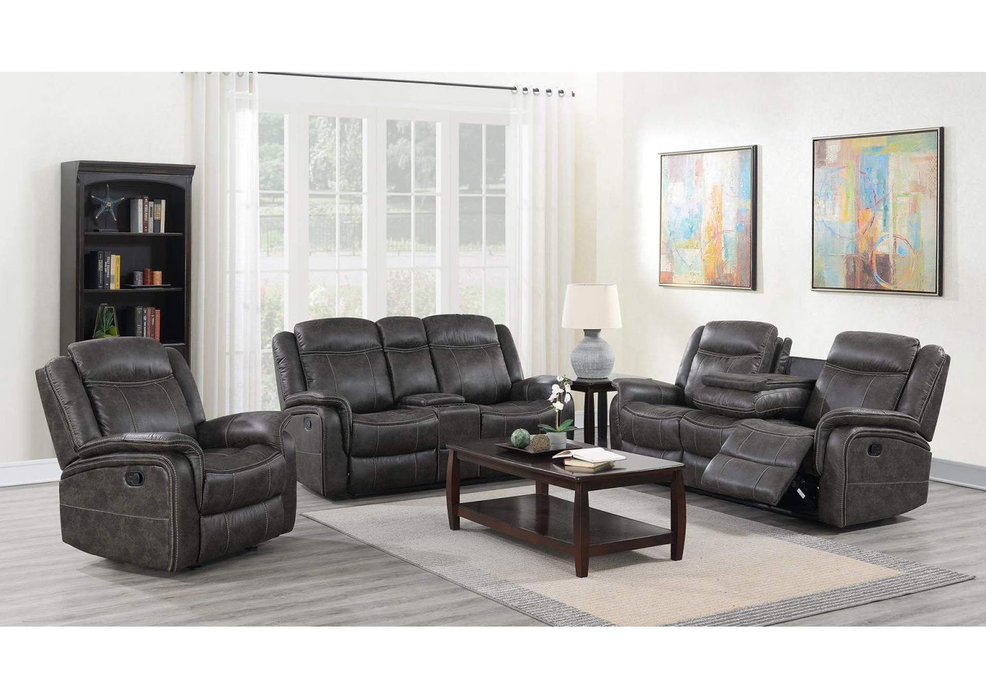 Reclining Sofa - Reclining Loveseat image 1