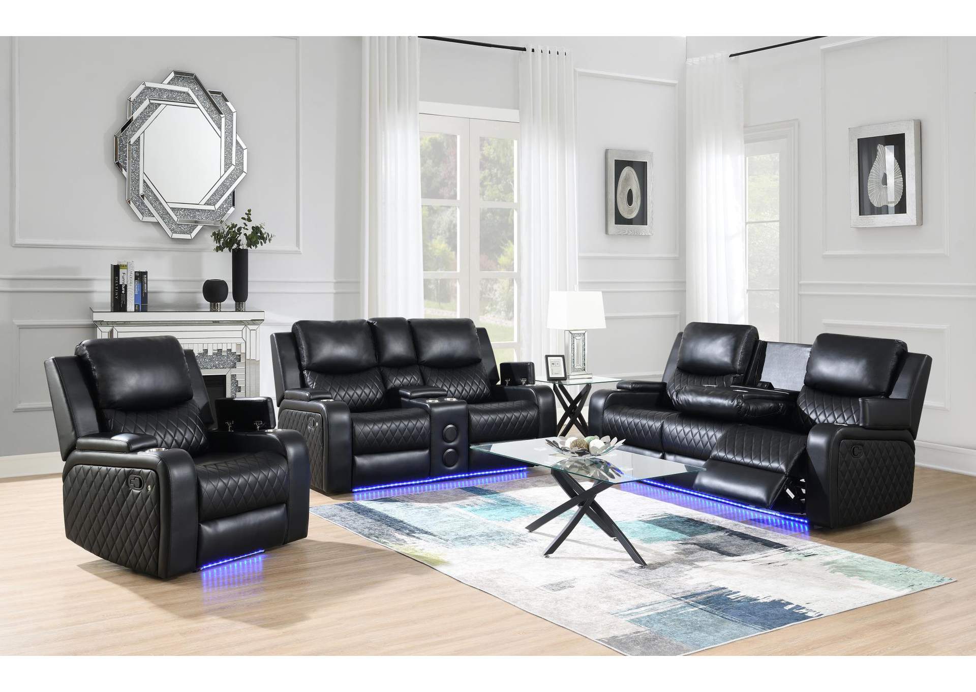 Reclining Sofa - Reclining Loveseat image 1