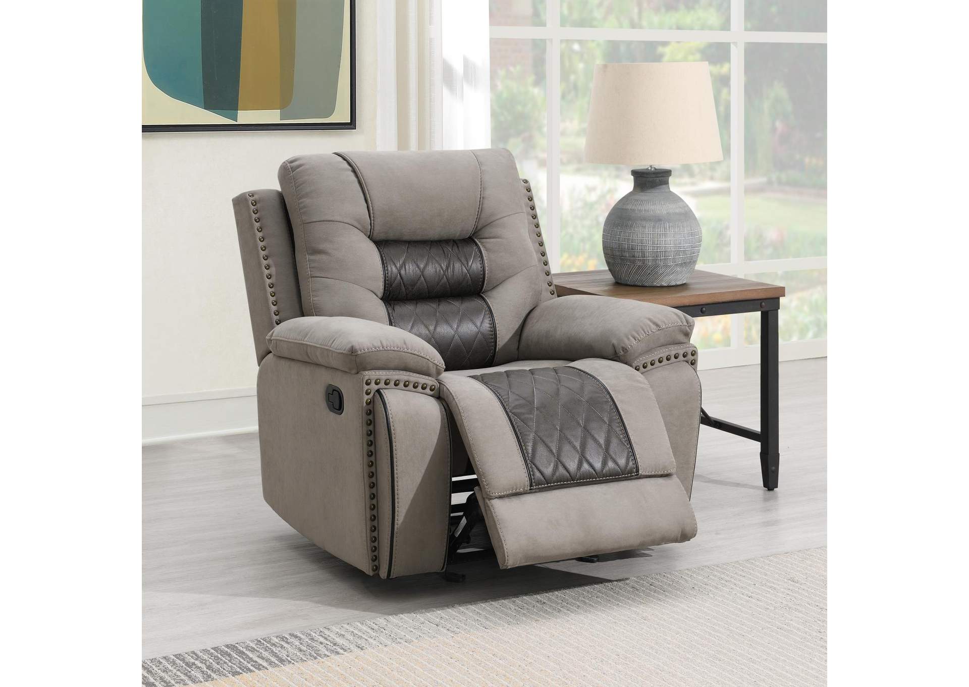 Gray - Charcoal Motion Glider Chair image 1