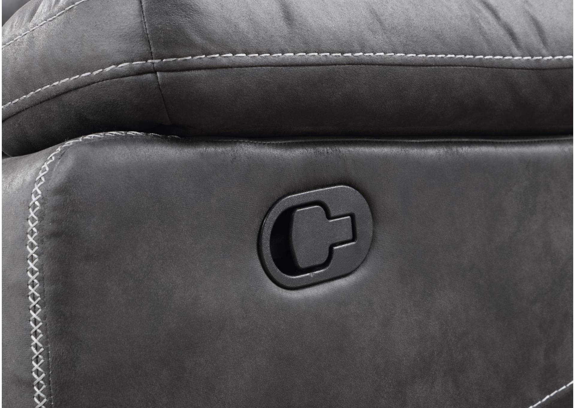 Gray Motion Loveseat image 1