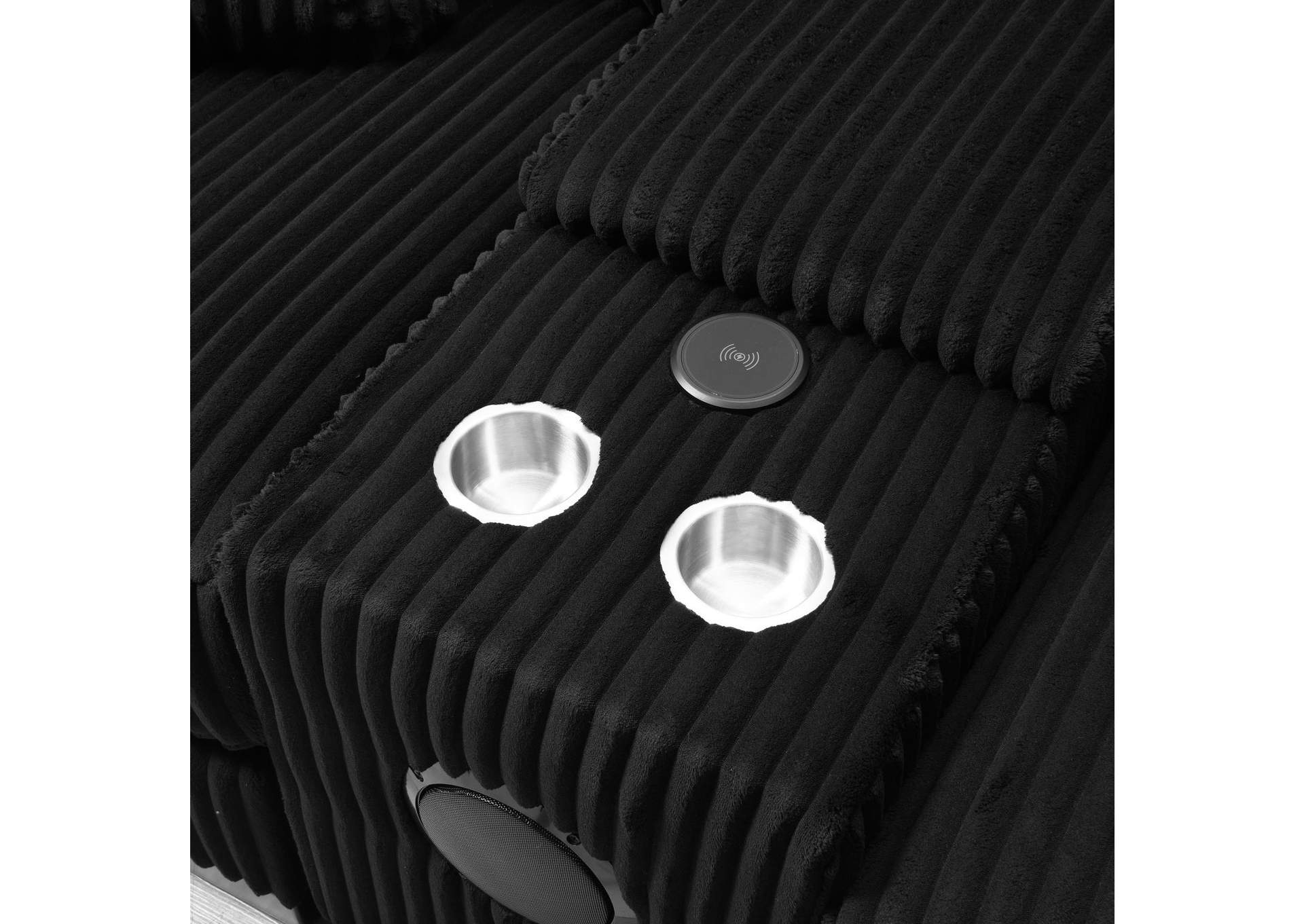 Black Ottoman image 1