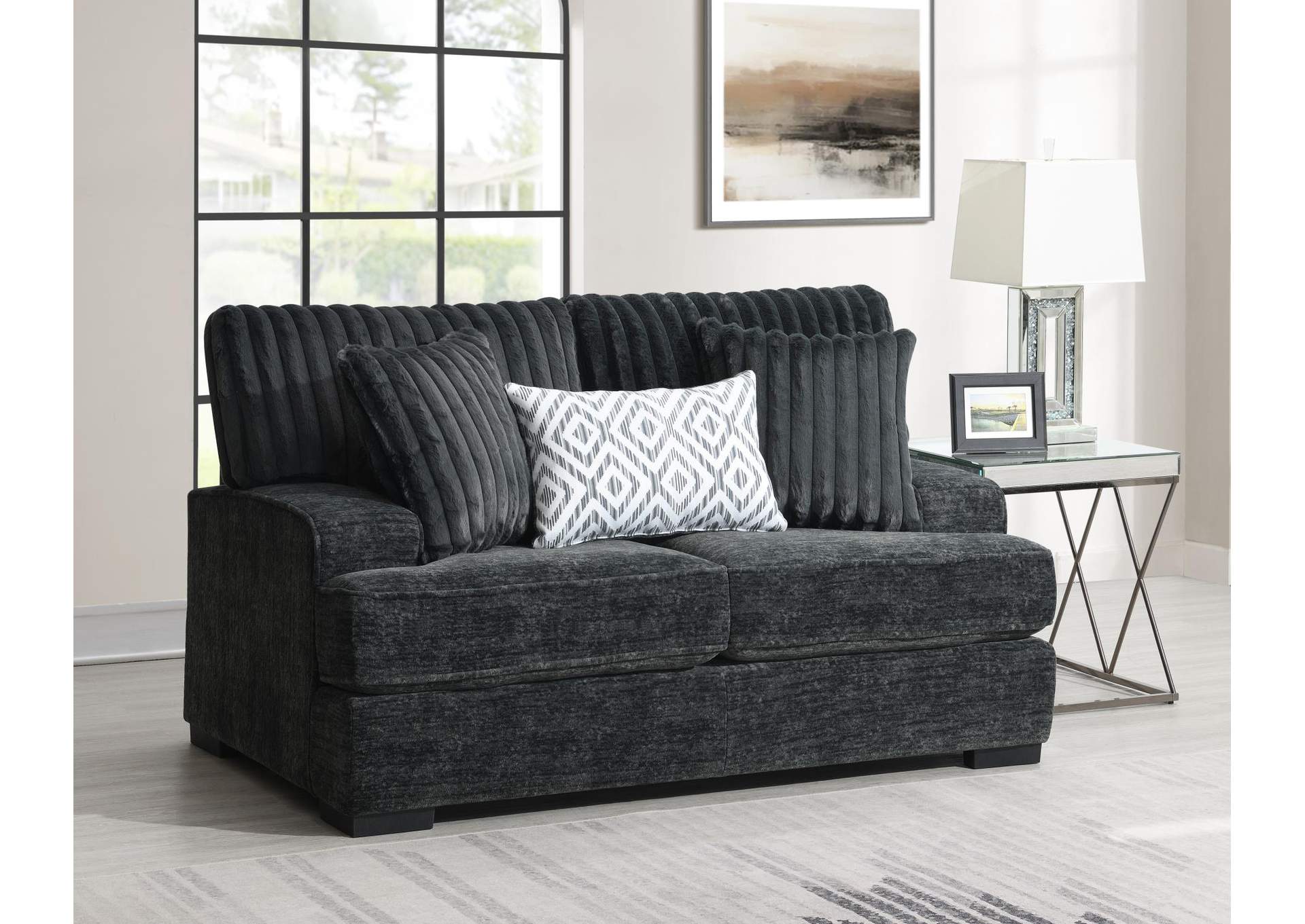 Charcoal Loveseat image 1
