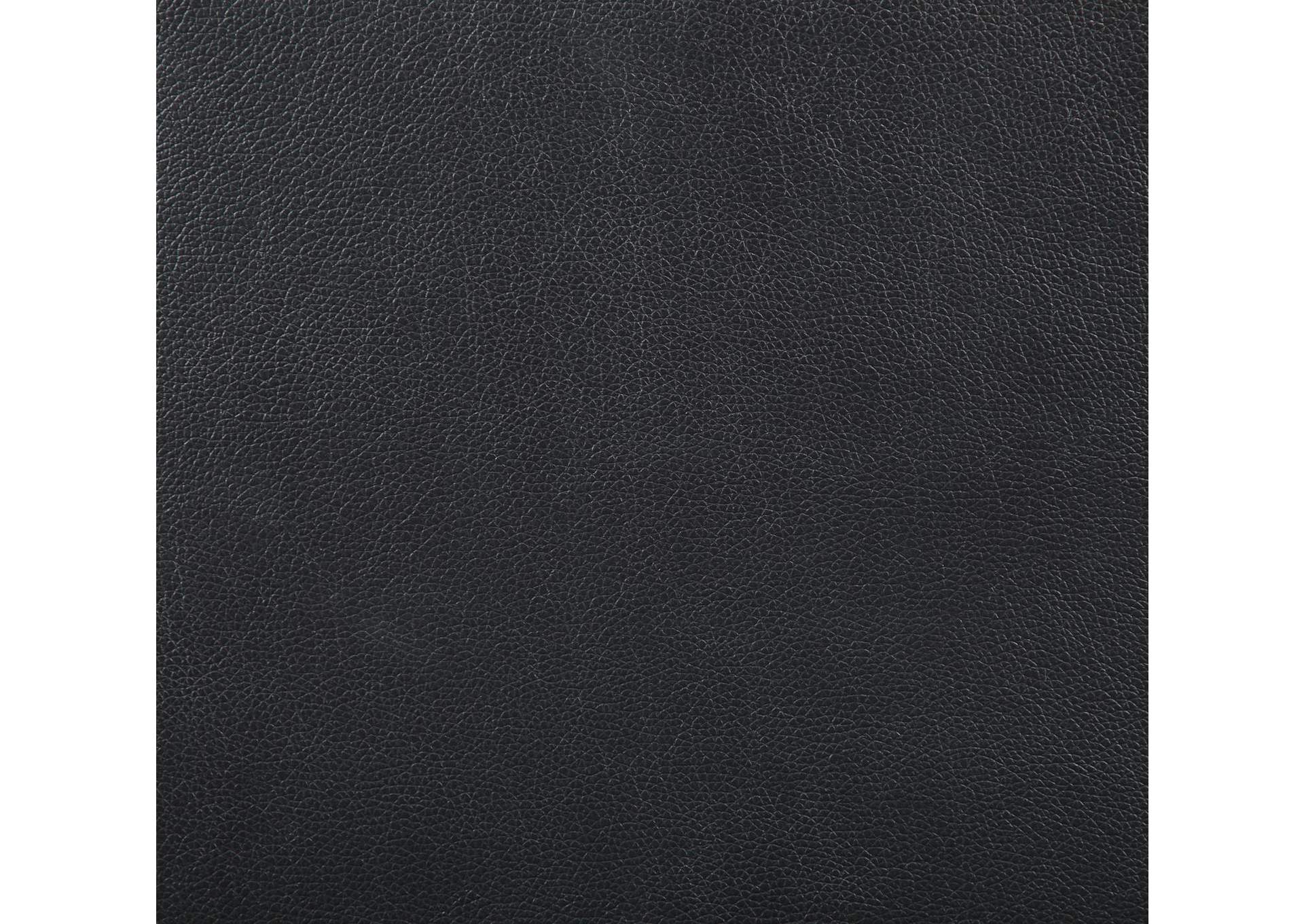 Black Storage Ottoman image 1
