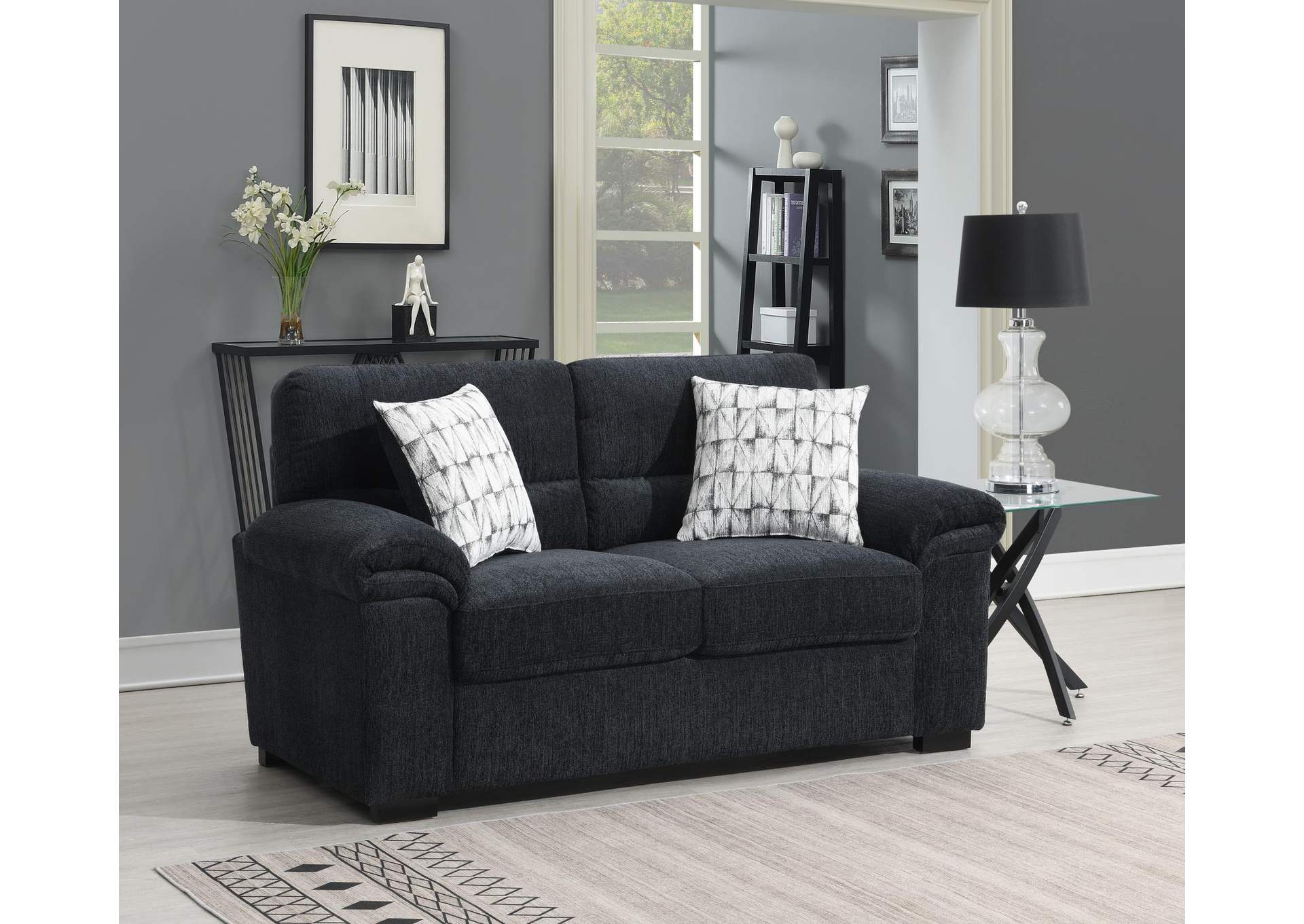 Charcoal Loveseat image 1