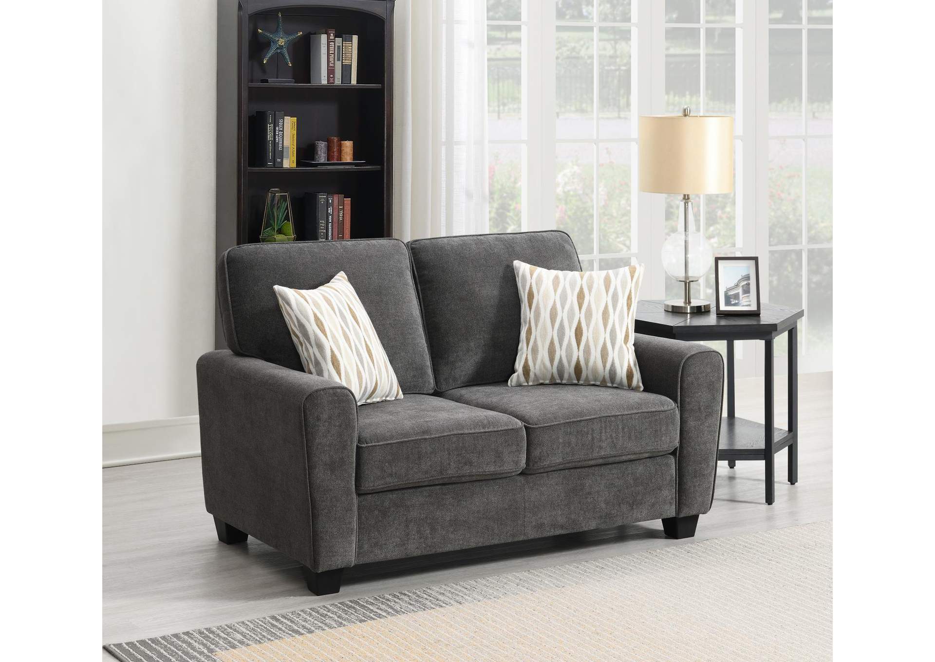 Gray Loveseat image 1