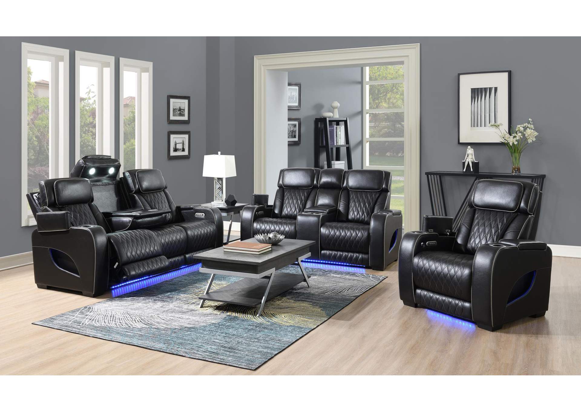 Power Reclining Sofa - Power Reclining Loveseat image 1