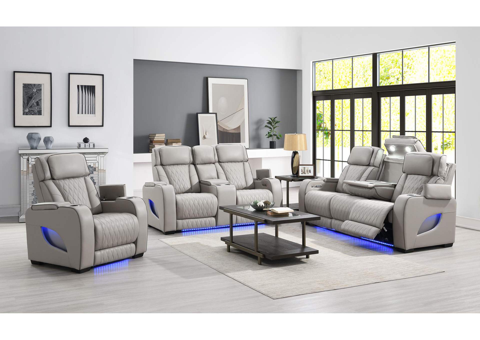 Power Reclining Sofa - Power Reclining Loveseat image 1