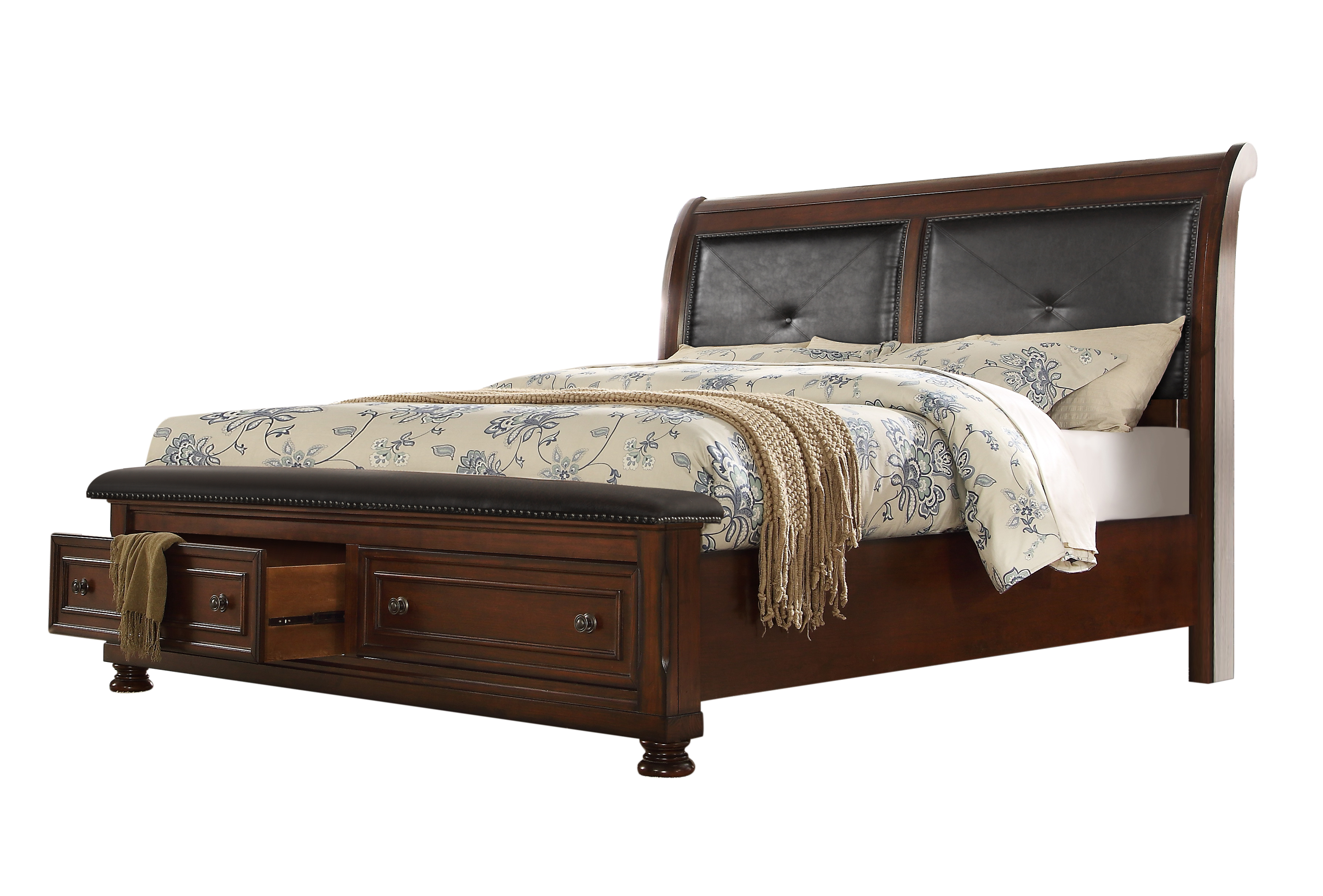 Austin Dark Walnut Queen Bed image 1