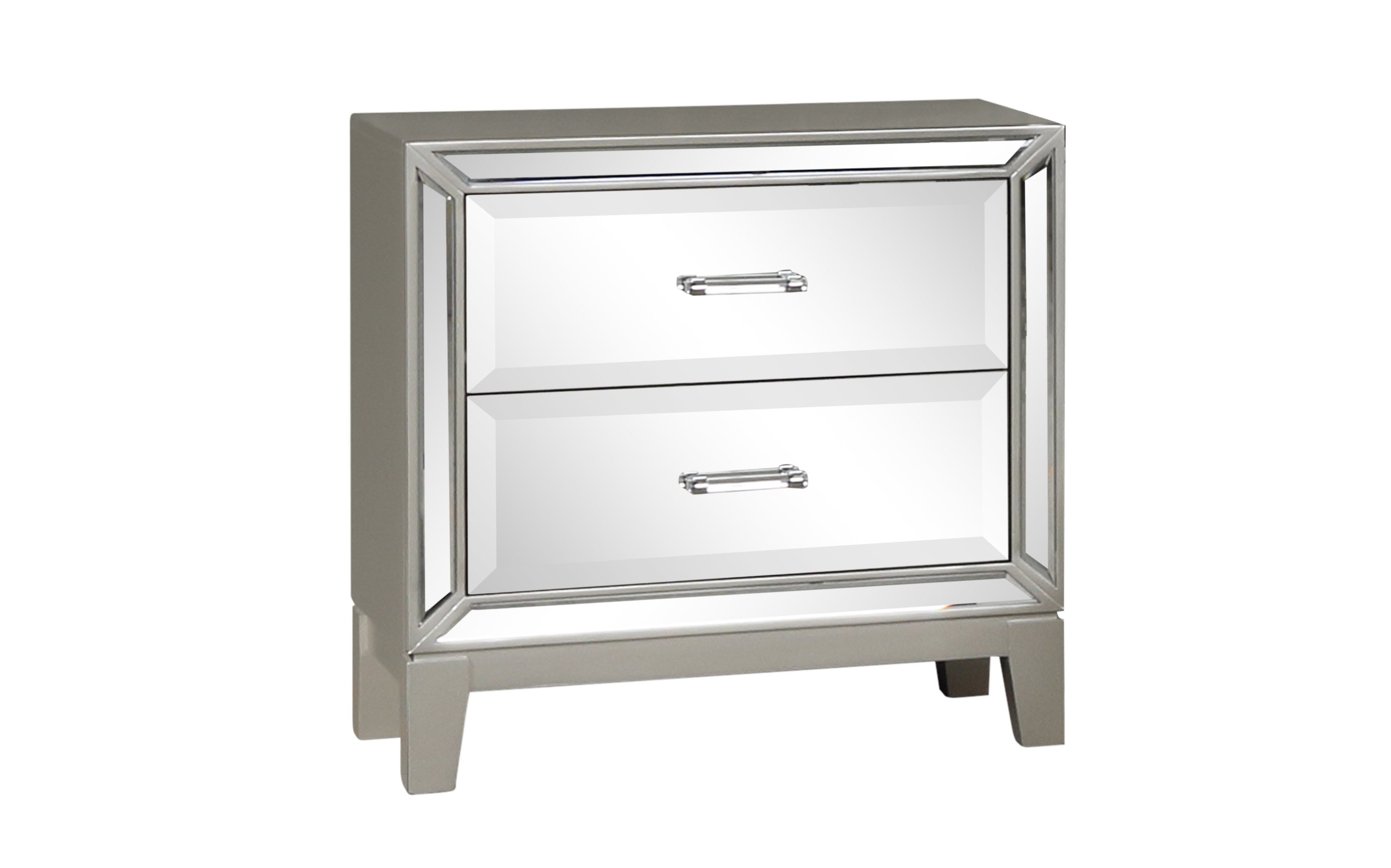 Harmony Silver Nightstand image 1