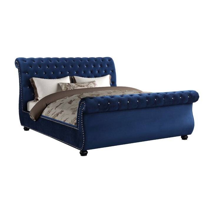 Kendall Blue King Bed image 3