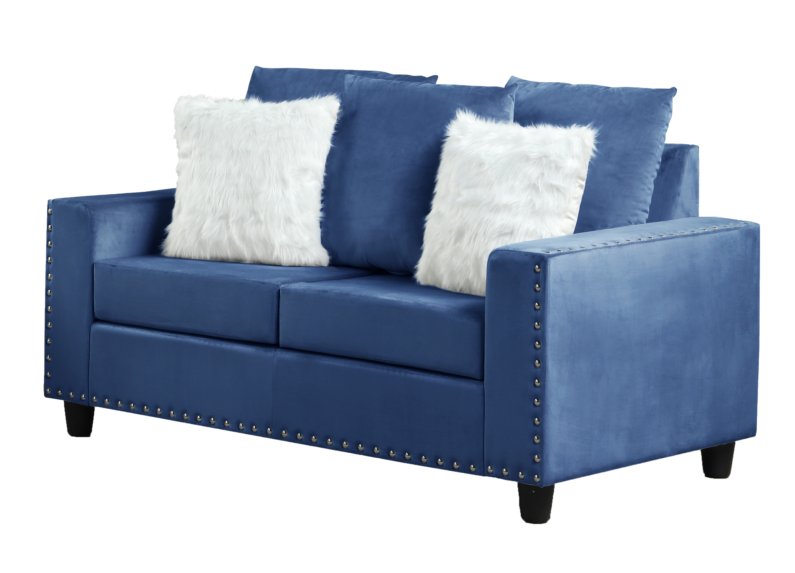 Morris Loveseat Blue image 1