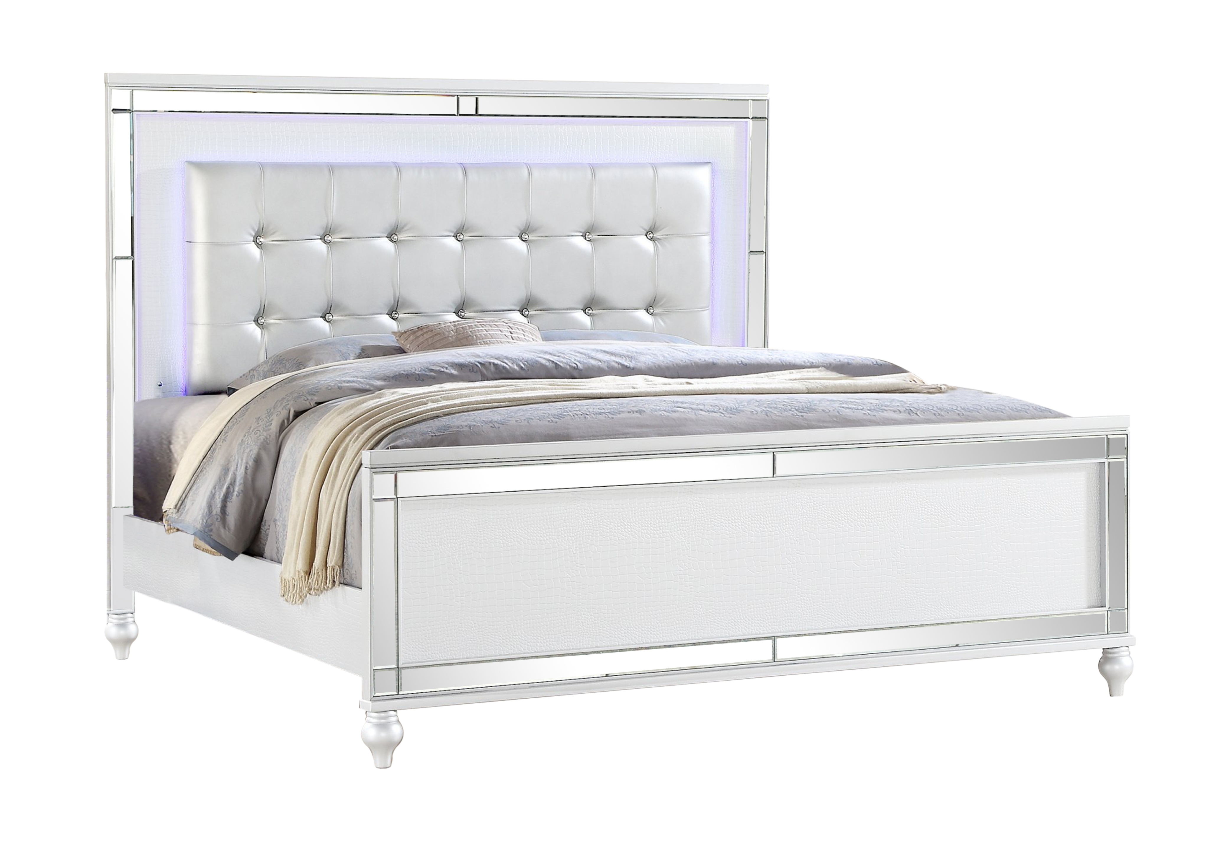 Sterling White King Bed image 1