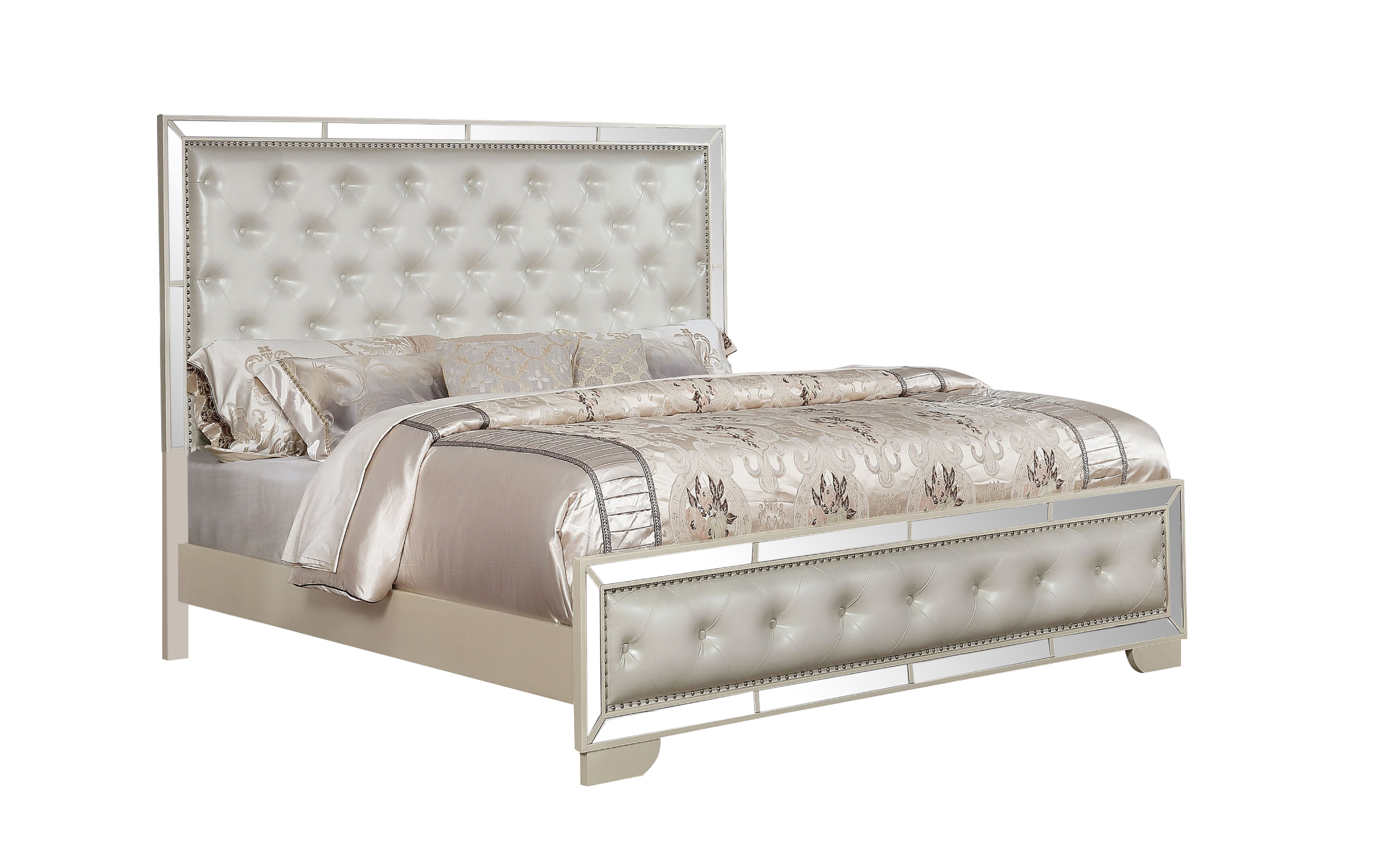 Madison Beige King Bed image 1