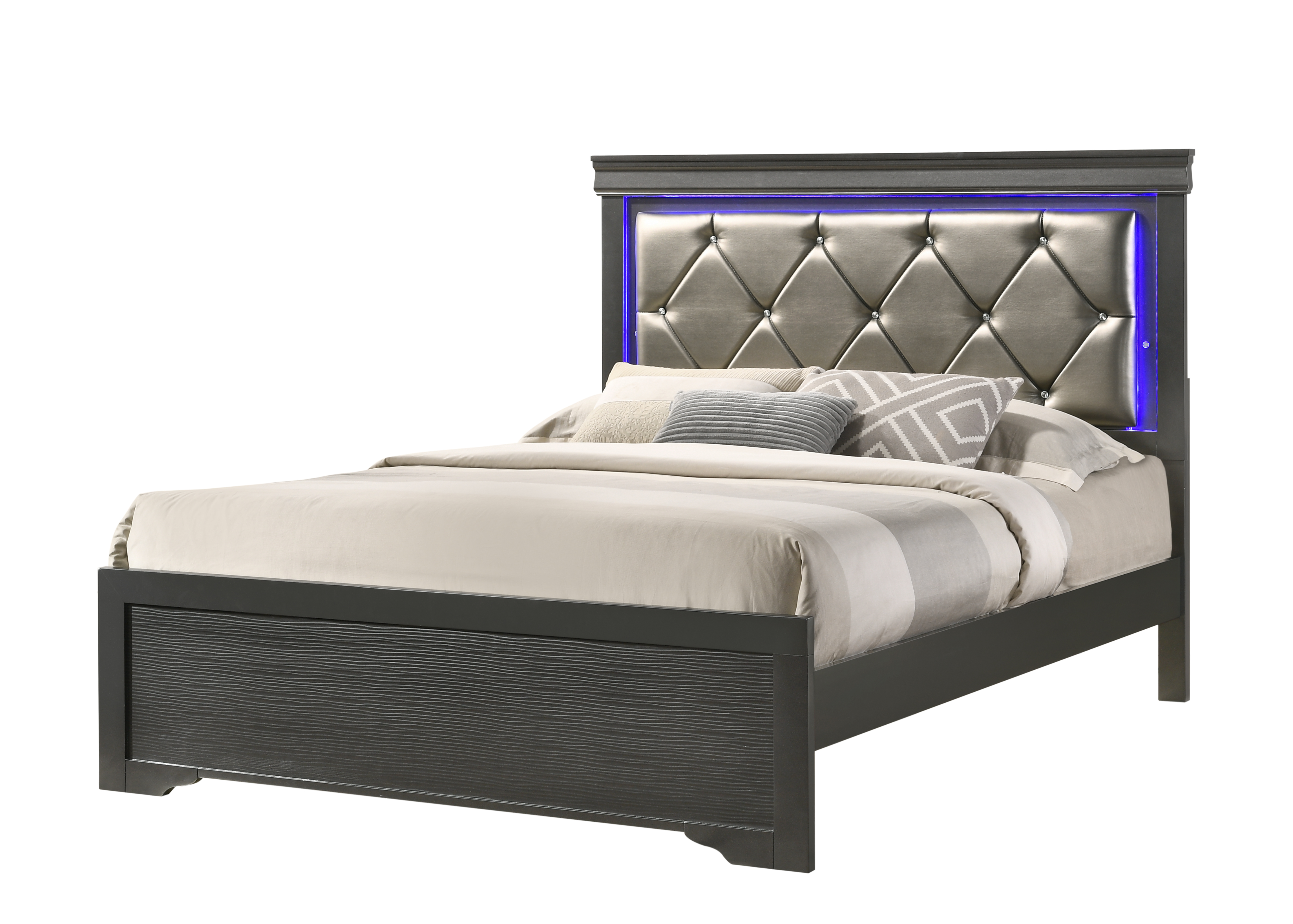Brooklyn Gray Twin 4 Piece Bedroom Set image 3