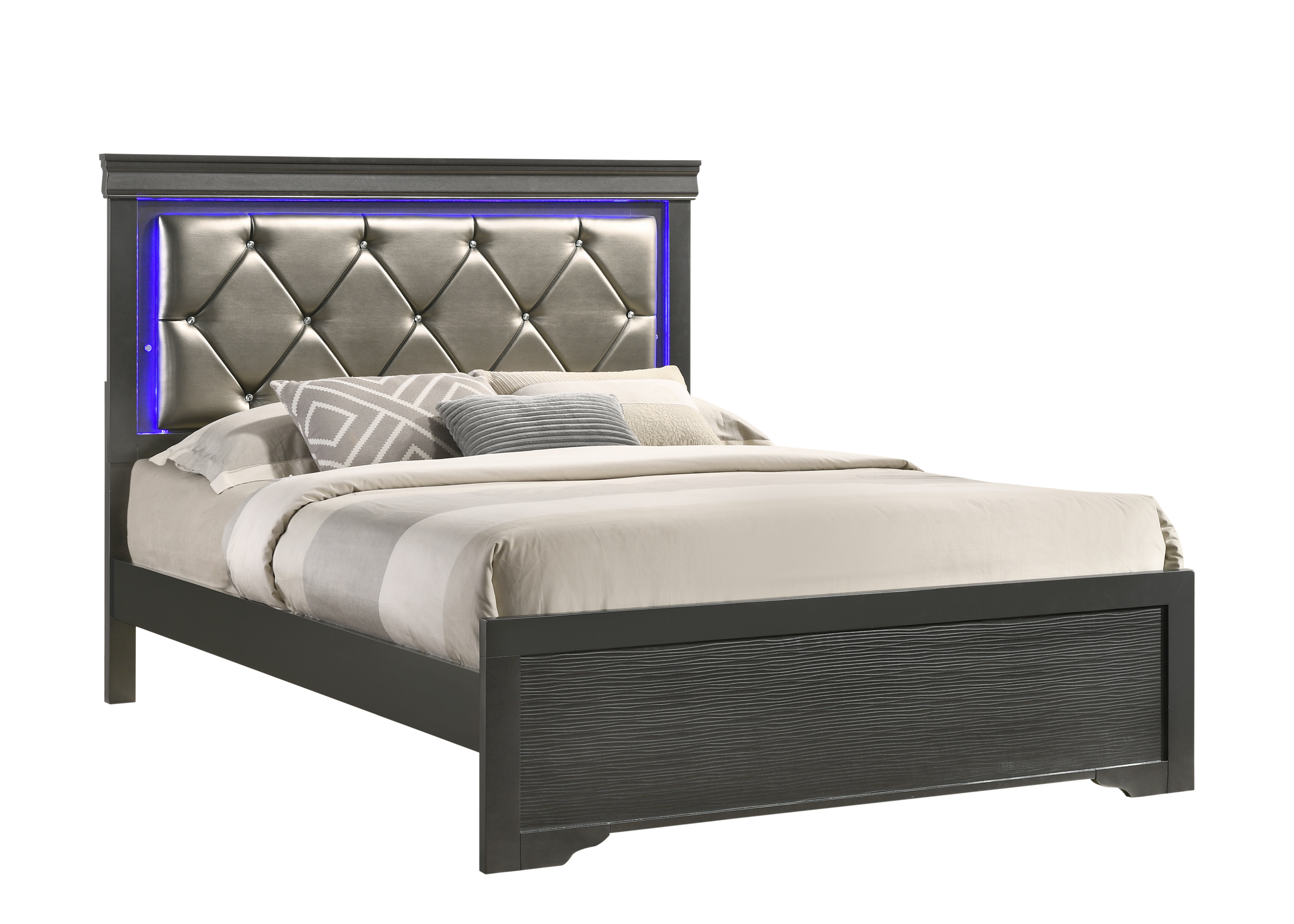 Brooklyn Gray Twin 4 Piece Bedroom Set image 4