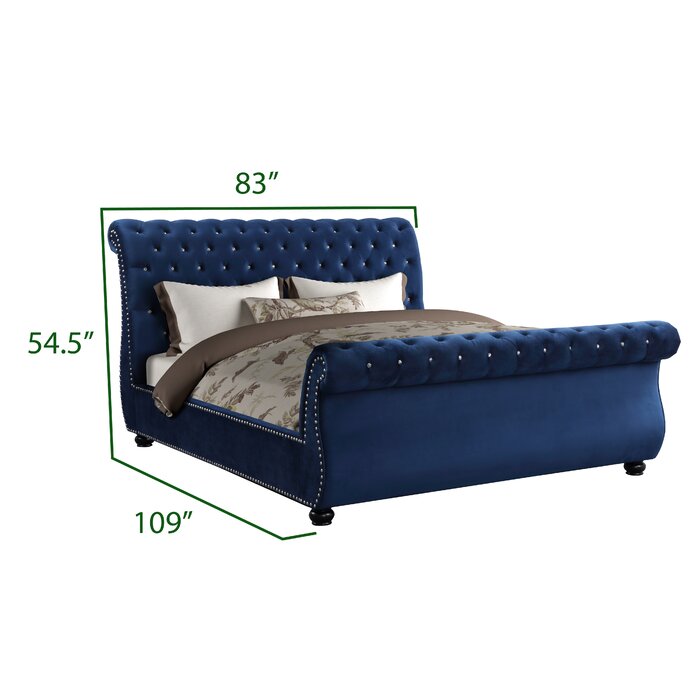 Kendall Blue King Bed image 5