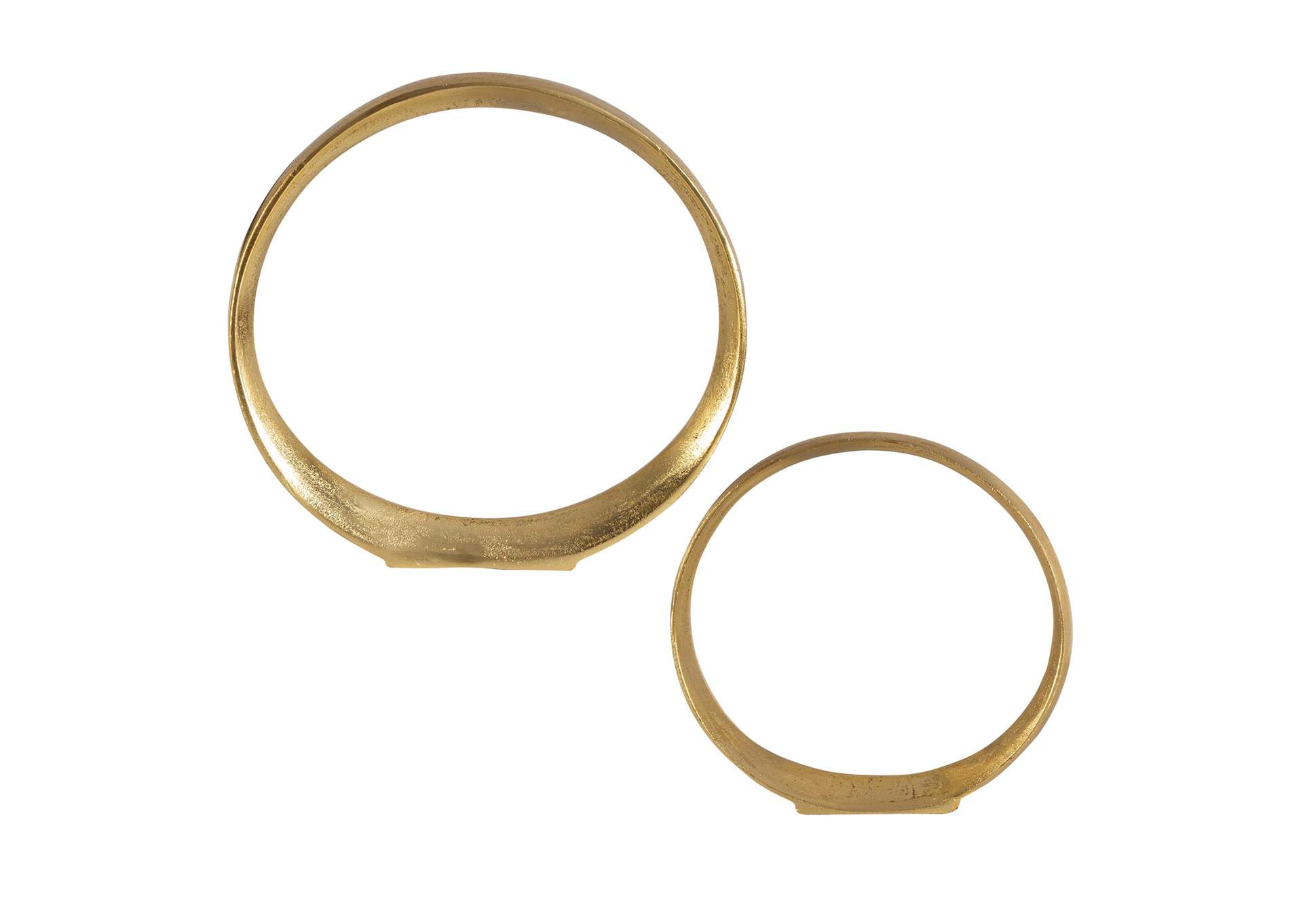 Uttermost Jimena Gold Ring Sculptures Set