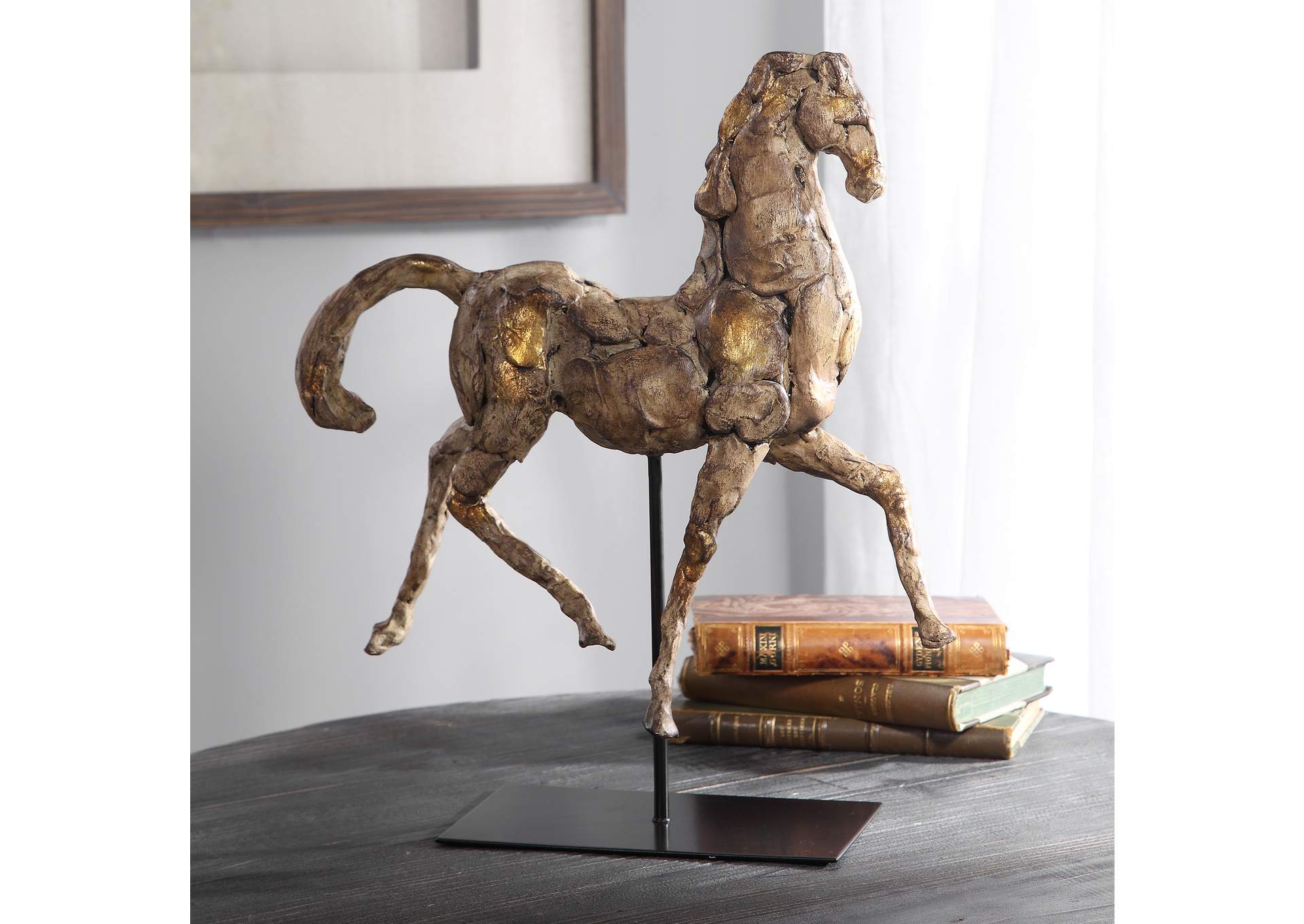 Uttermost Caballo Dorado Horse Sculpture