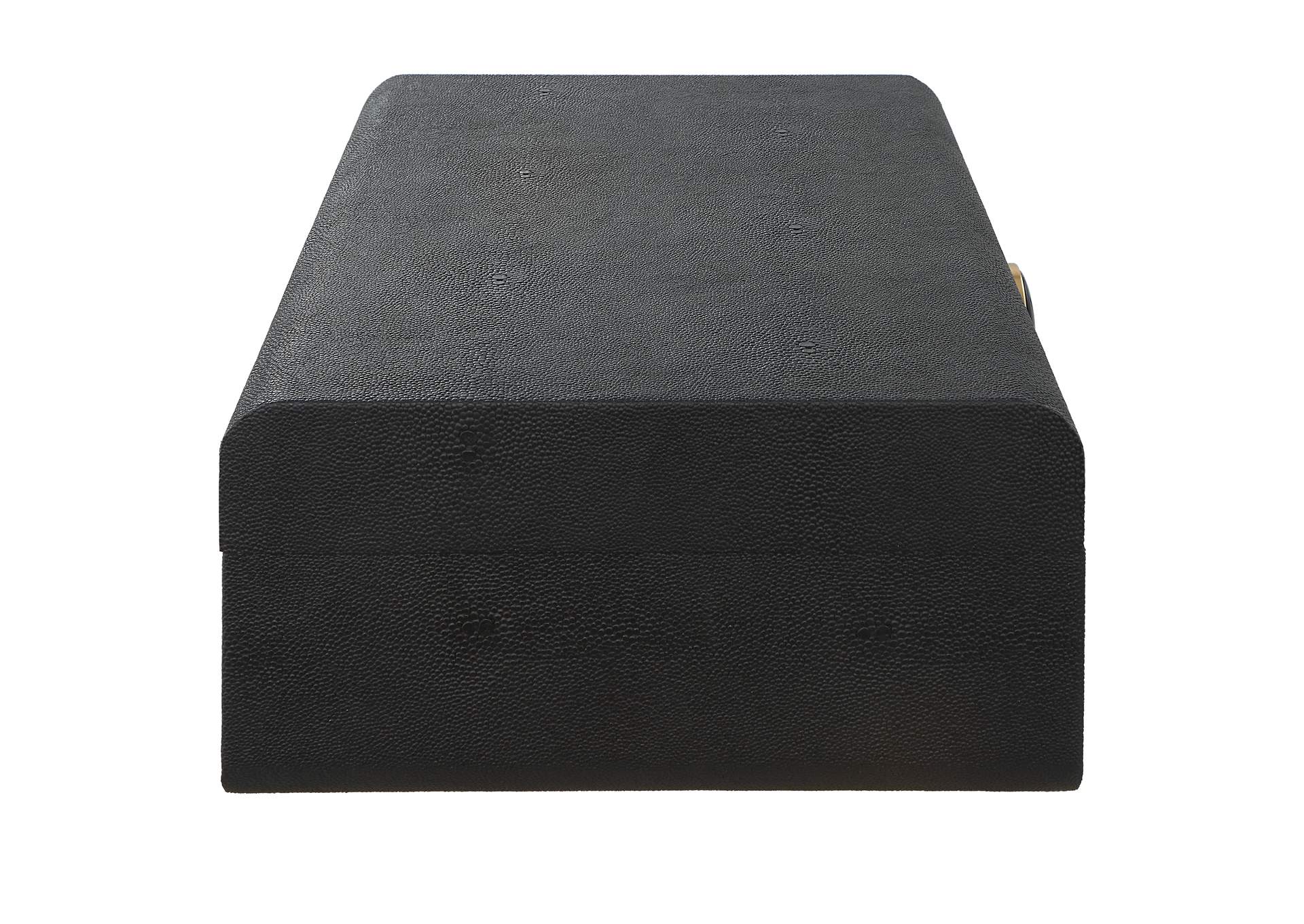 Uttermost Lalique Black Shagreen Box