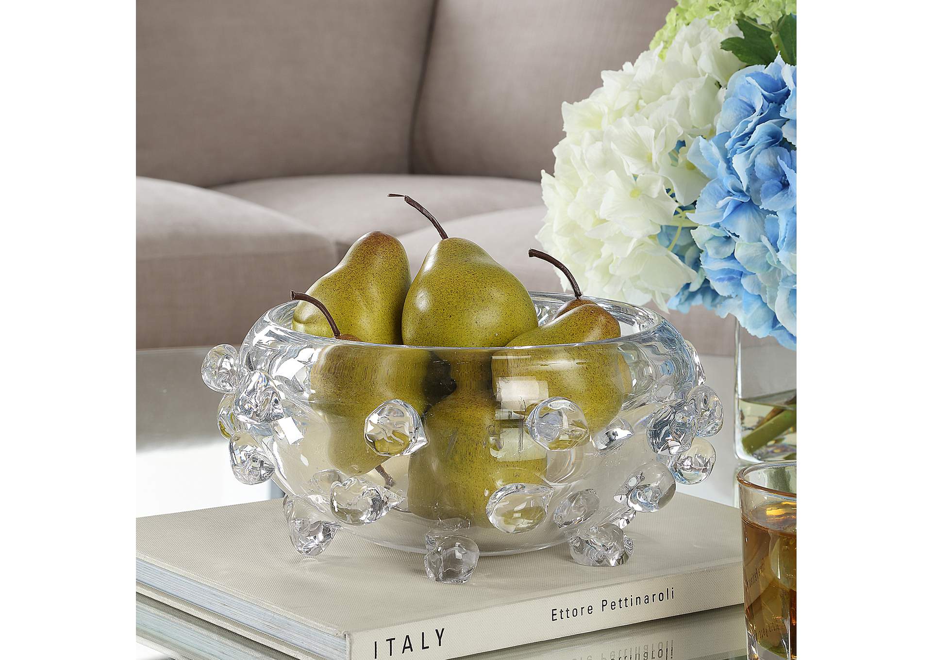 Uttermost Aura Clear Glass Bowl