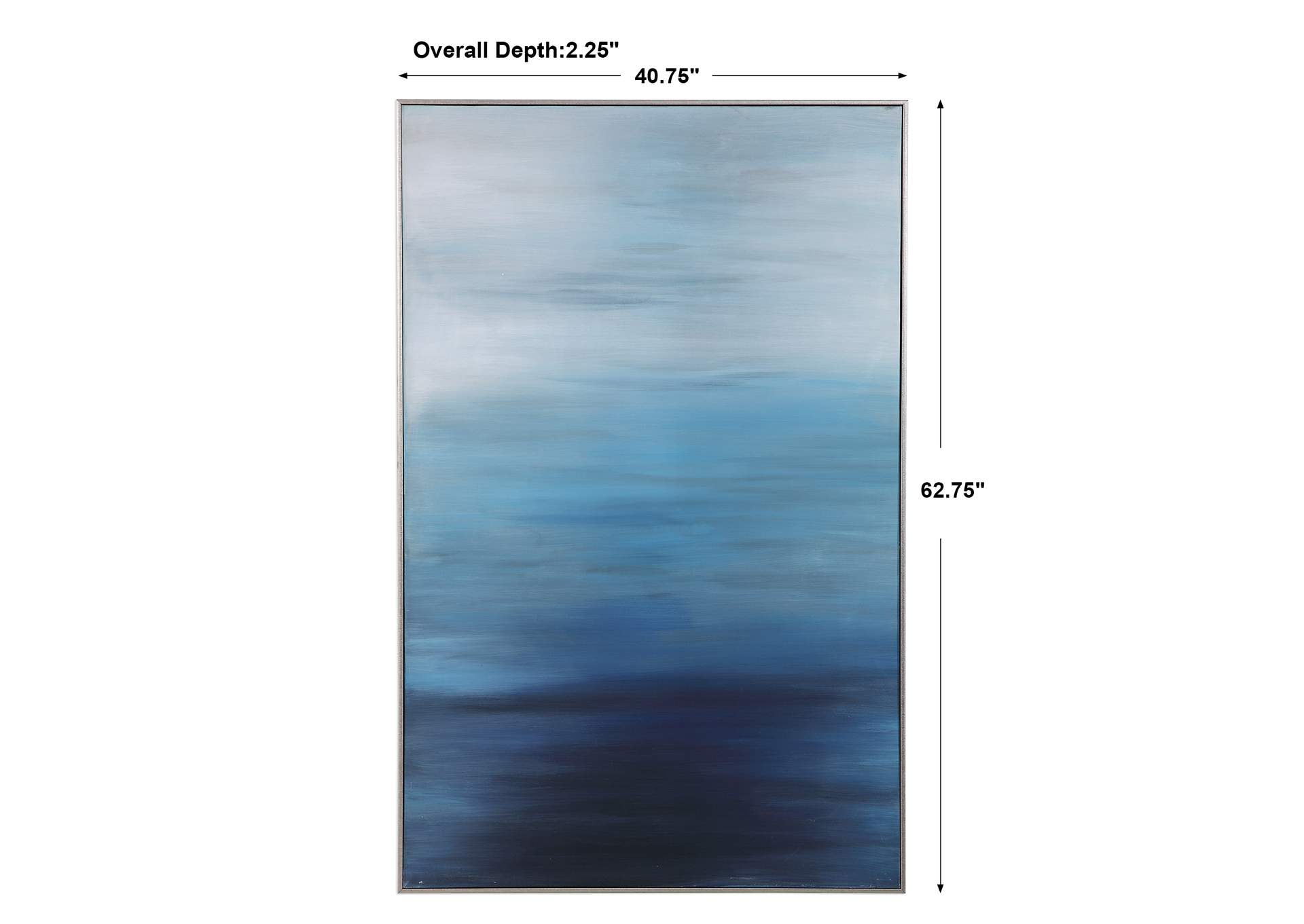 Uttermost Moonlit Sea Hand Painted Canvas