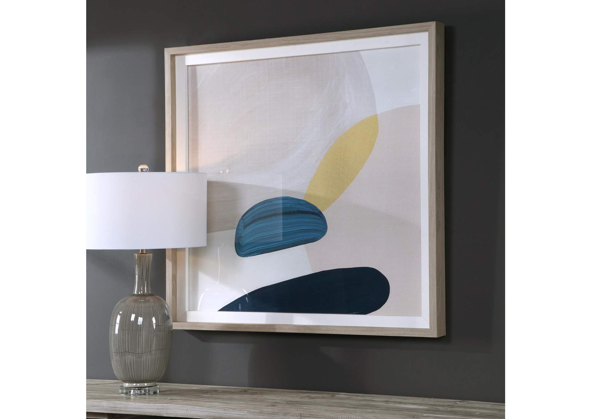 Uttermost Pink Pebbles Framed Print image 5