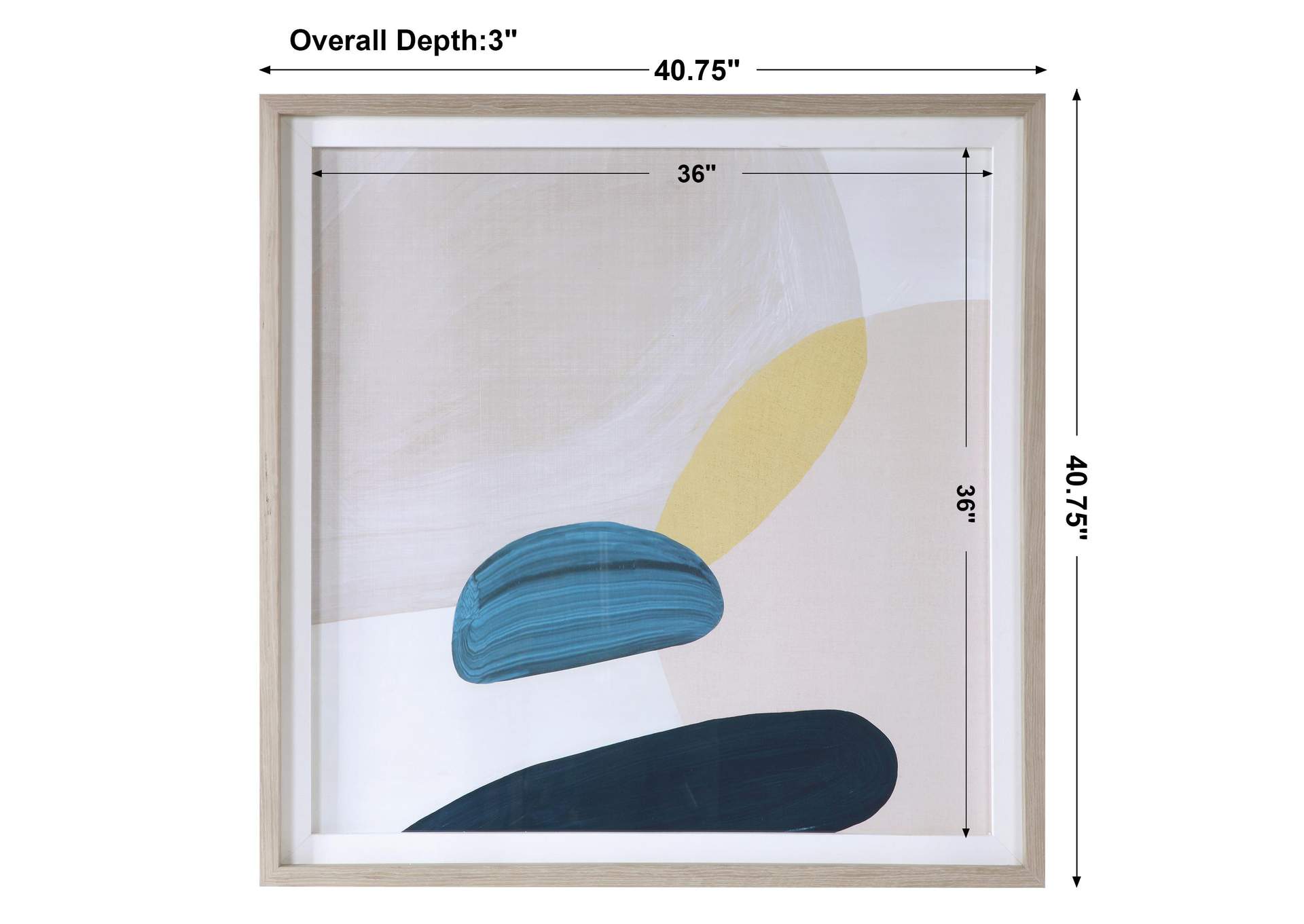 Uttermost Pink Pebbles Framed Print image 4