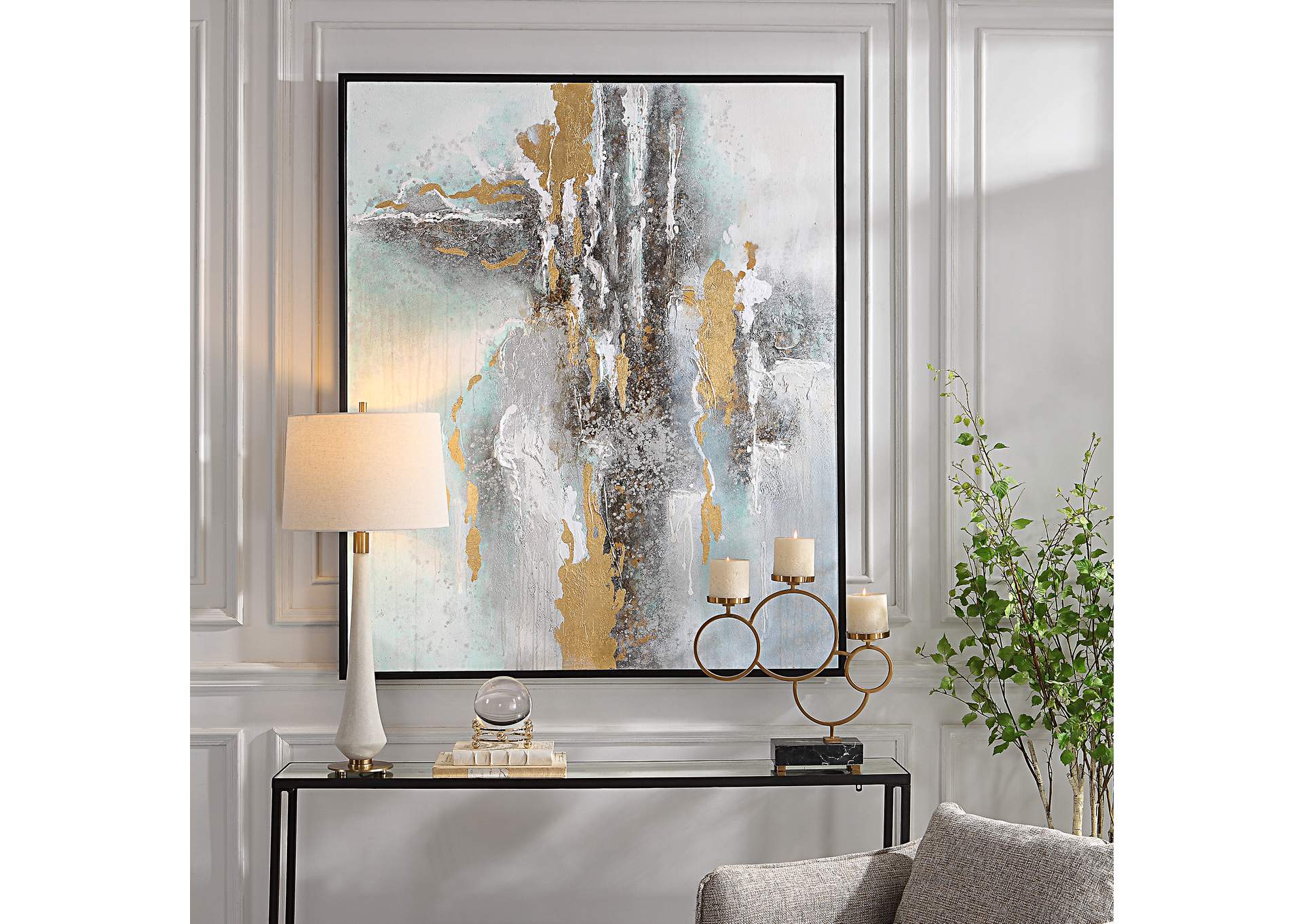 Uttermost Mountain Mist Hand Painted Canvas