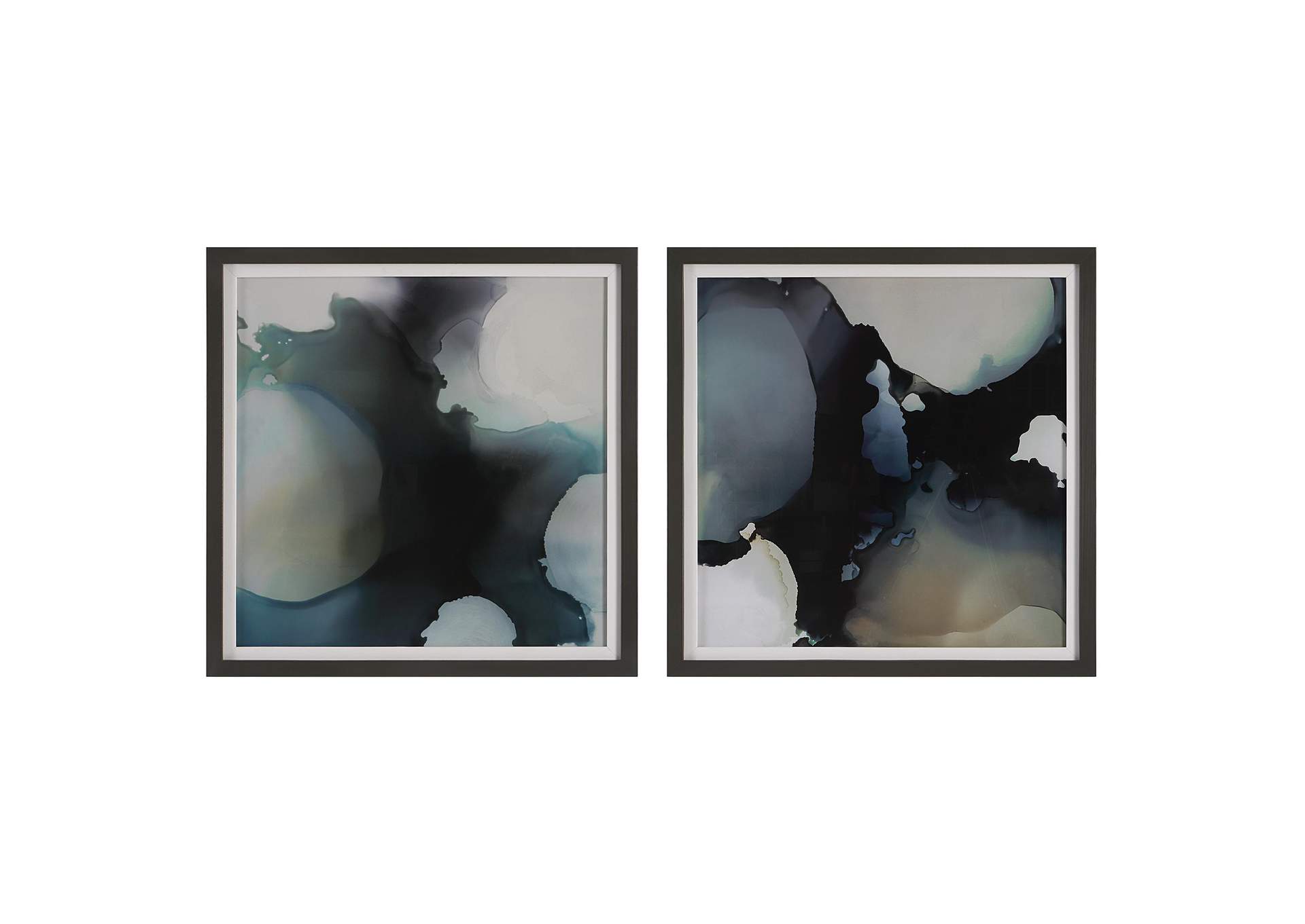 Uttermost Telescopic Abstract Framed Prints, Set